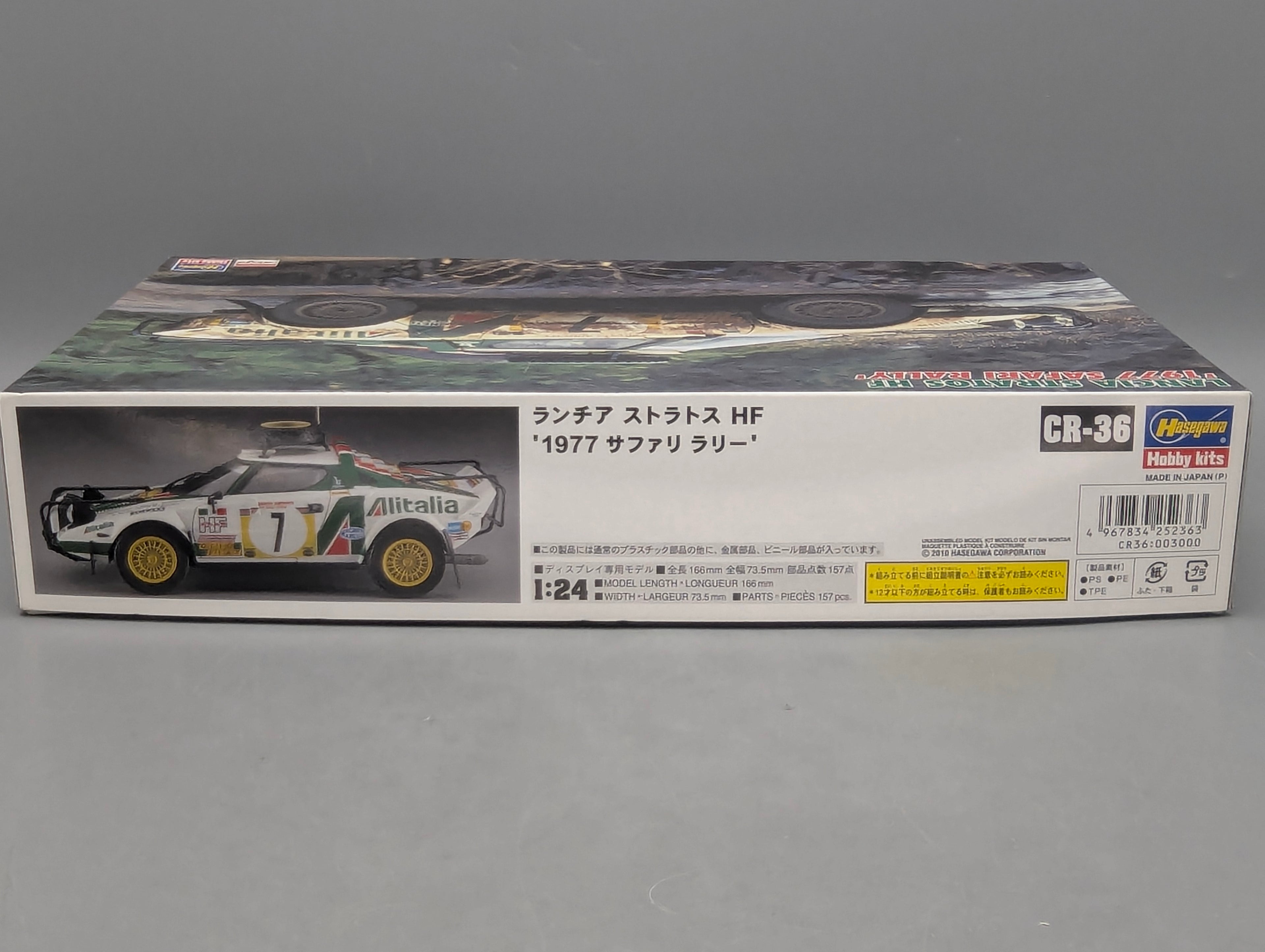 Modellautos Bausatz 1:24 Hasegawa Lancia Stratos HF 1977 Safari Rally #7 mit OVP