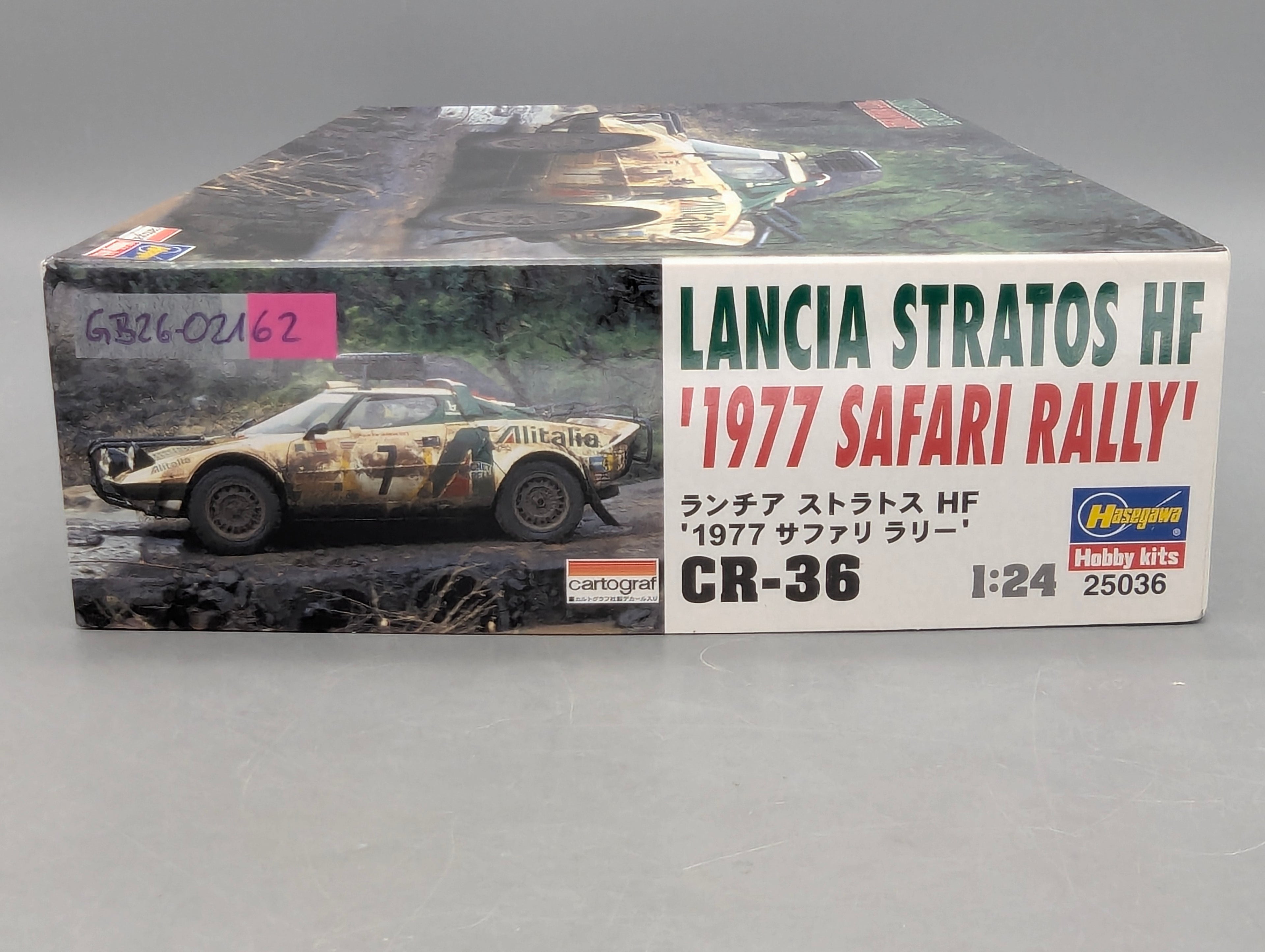 Modellautos Bausatz 1:24 Hasegawa Lancia Stratos HF 1977 Safari Rally #7 mit OVP