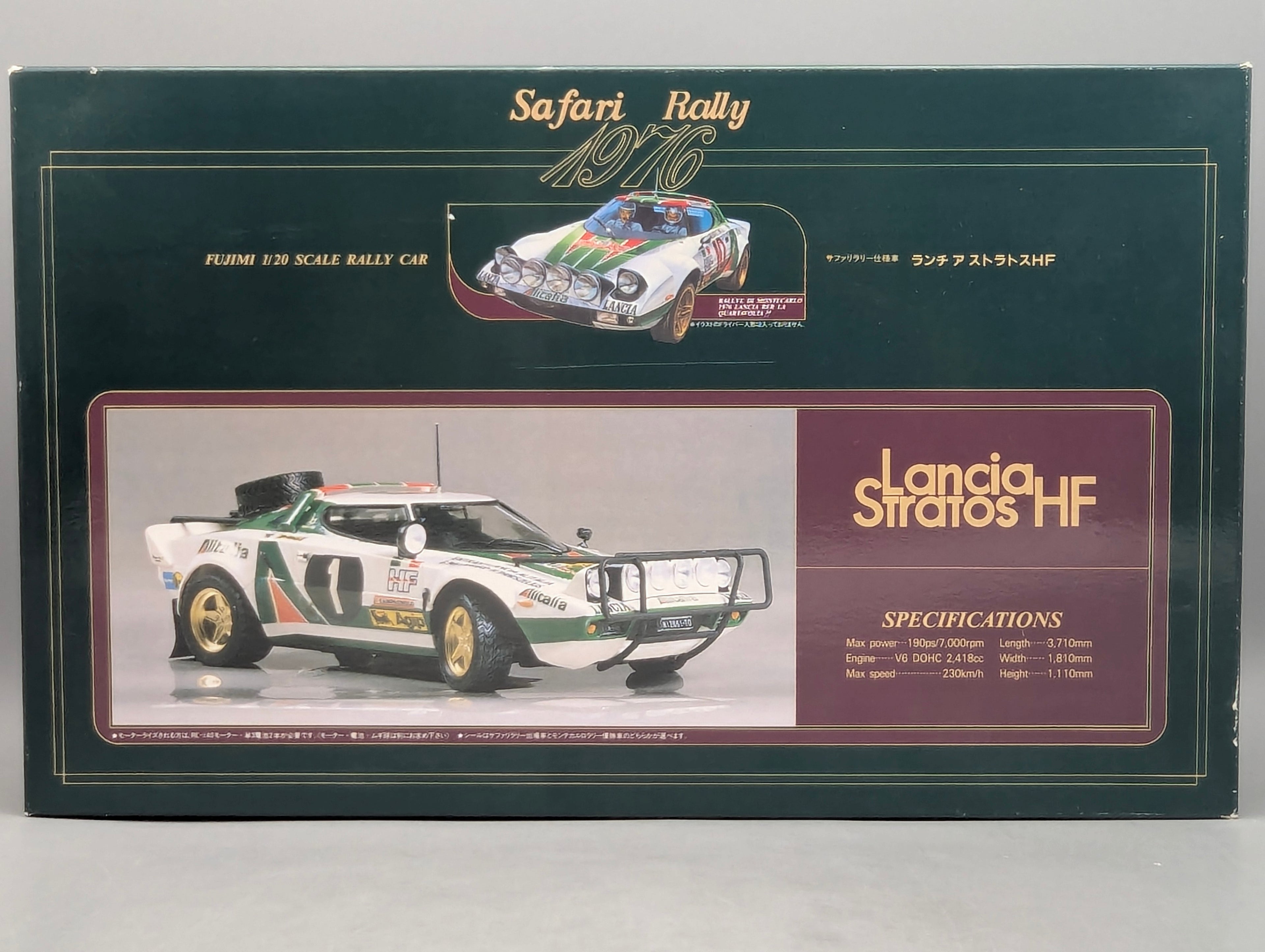 Modellautos Bausatz 1:20 Fujimi Lancia Stratos HF 1976 Safari Rally #10 mit OVP