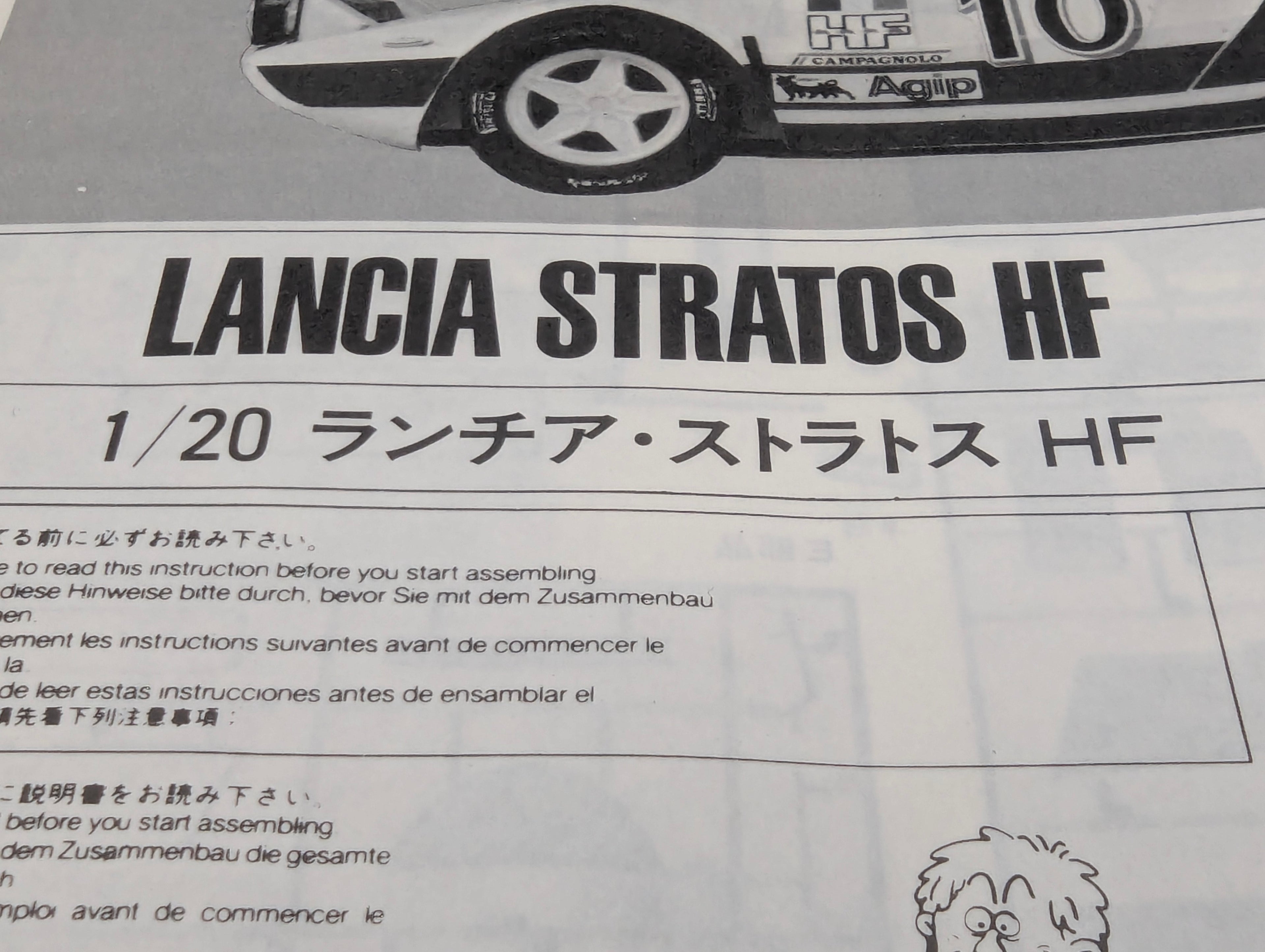 Modellautos Bausatz 1:20 Fujimi Lancia Stratos HF 1976 Safari Rally #10 mit OVP