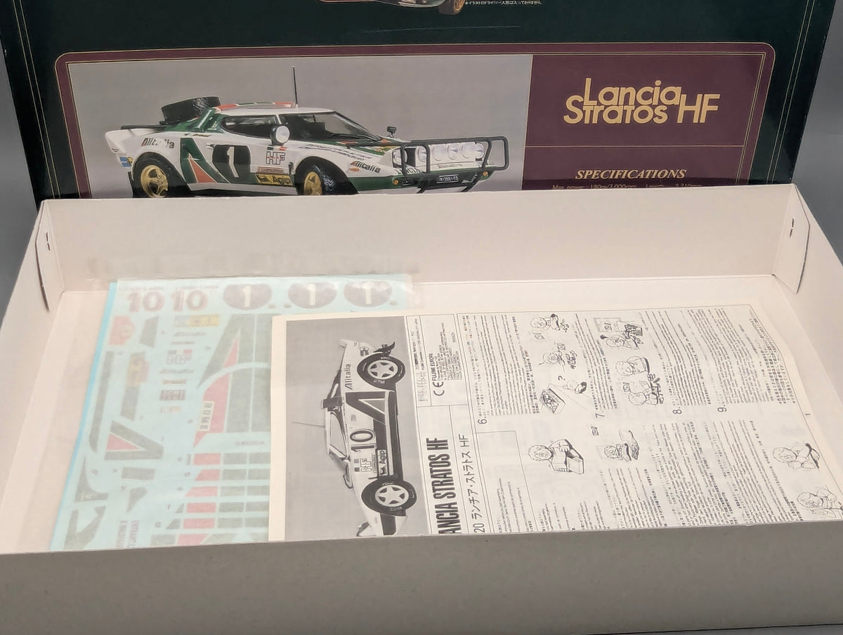 Modellautos Bausatz 1:20 Fujimi Lancia Stratos HF 1976 Safari Rally #10 mit OVP