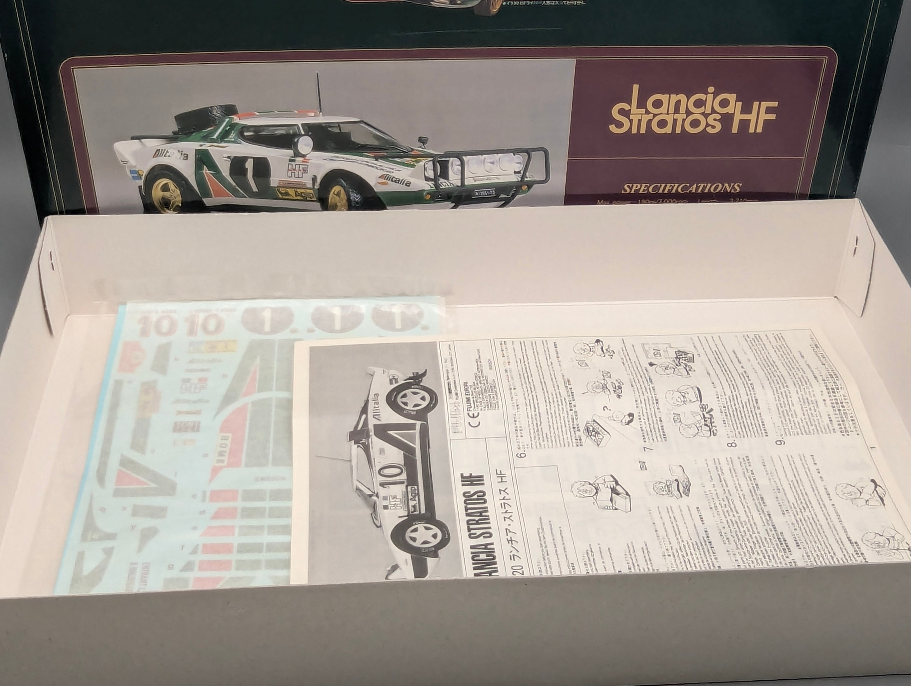 Modellautos Bausatz 1:20 Fujimi Lancia Stratos HF 1976 Safari Rally #10 mit OVP