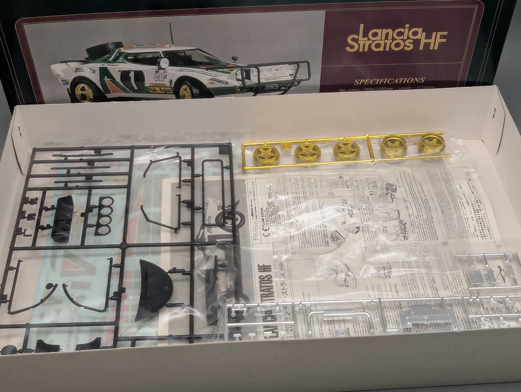 Modellautos Bausatz 1:20 Fujimi Lancia Stratos HF 1976 Safari Rally #10 mit OVP