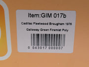 Modellautos 1:43 GIM 017b Cadillac Fleetwood Brougham 1976 Grün  57/150 mit OVP