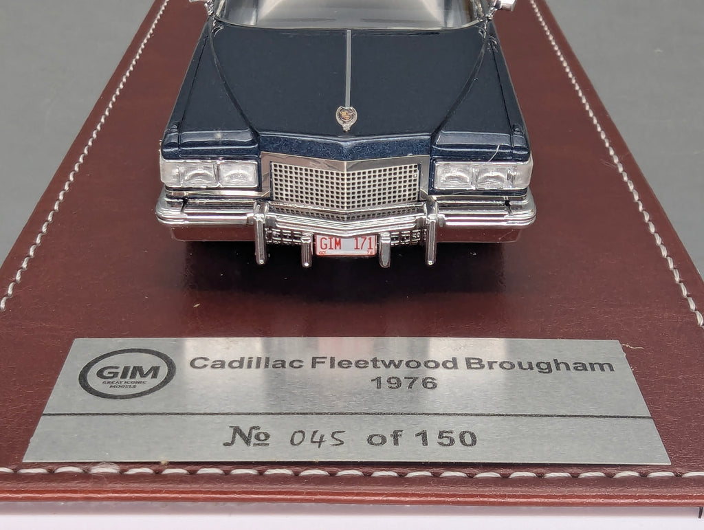 Modellautos 1:43 GIM 017a Cadillac Fleetwood Brougham 1976 Blau 45/150 mit OVP