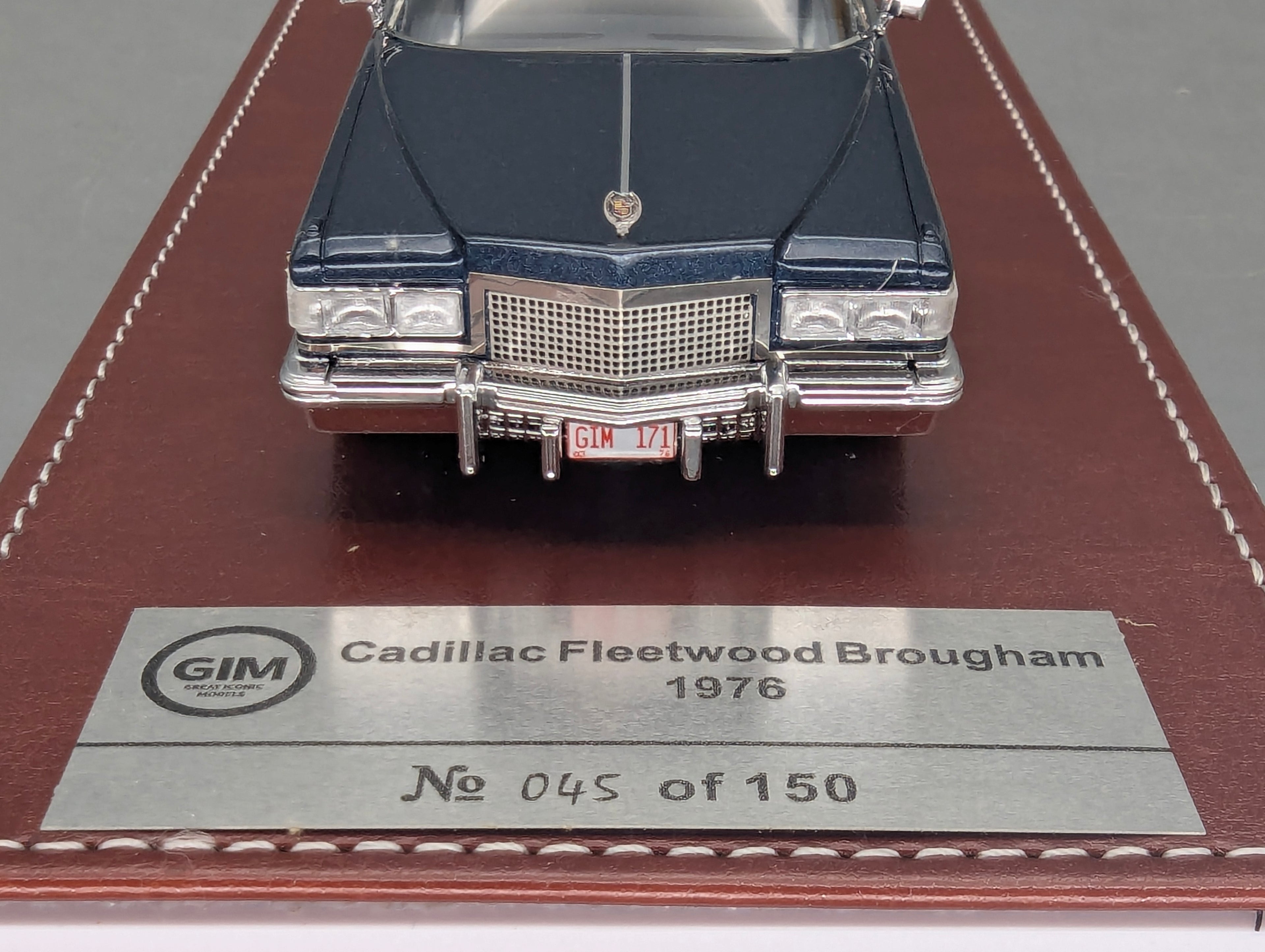 Modellautos 1:43 GIM 017a Cadillac Fleetwood Brougham 1976 Blau 45/150 mit OVP