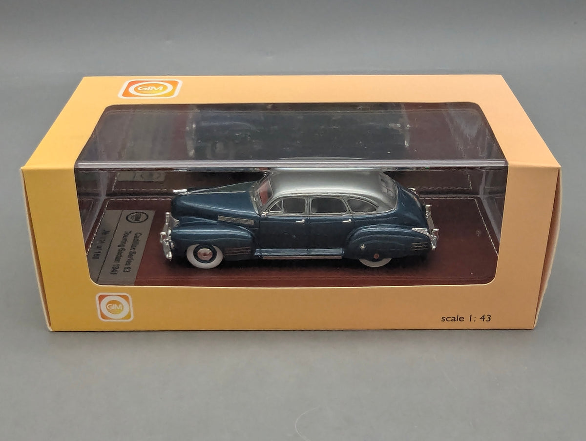 Modellautos 1:43 GIM 020a Cadillac Series 63 Touring Sedan 1941 Blau 079/150 mit OVP