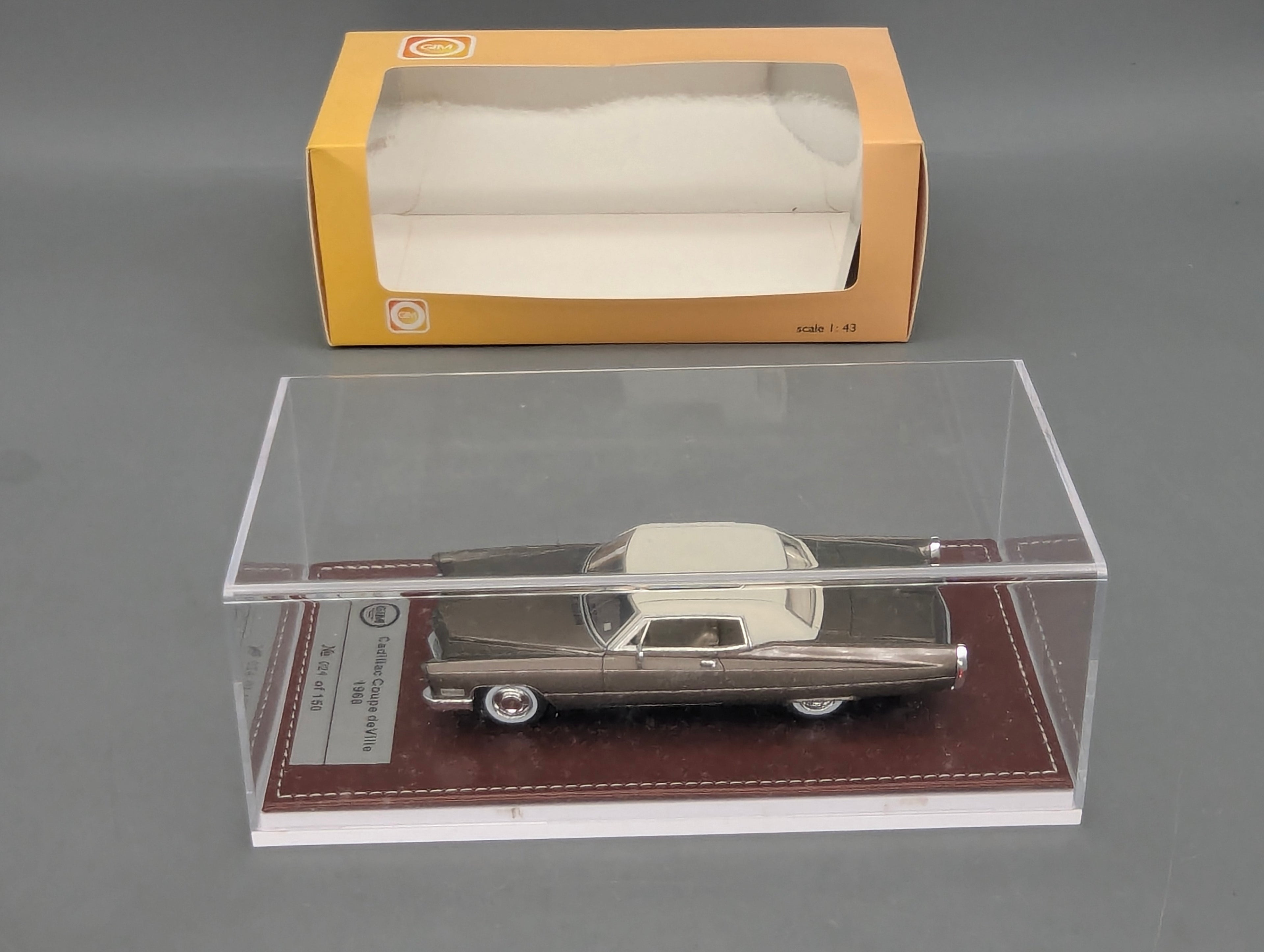 Modellautos 1:43 GIM 002b Cadillac Coupe de Ville 1968 Braun 029/150 mit OVP