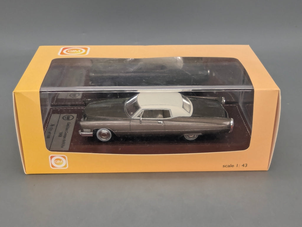 Modellautos 1:43 GIM 002b Cadillac Coupe de Ville 1968 Braun 029/150 mit OVP
