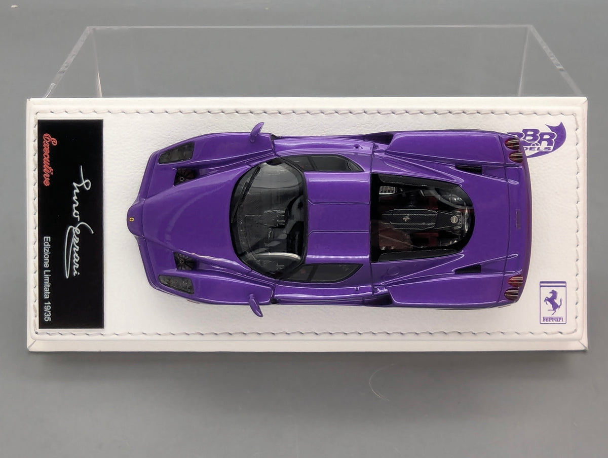 Modellautos 1:43 BBR Calsito Deluxe Ferrari Enzo Mica Violet Gloss Ltd 19/35 mit OVP