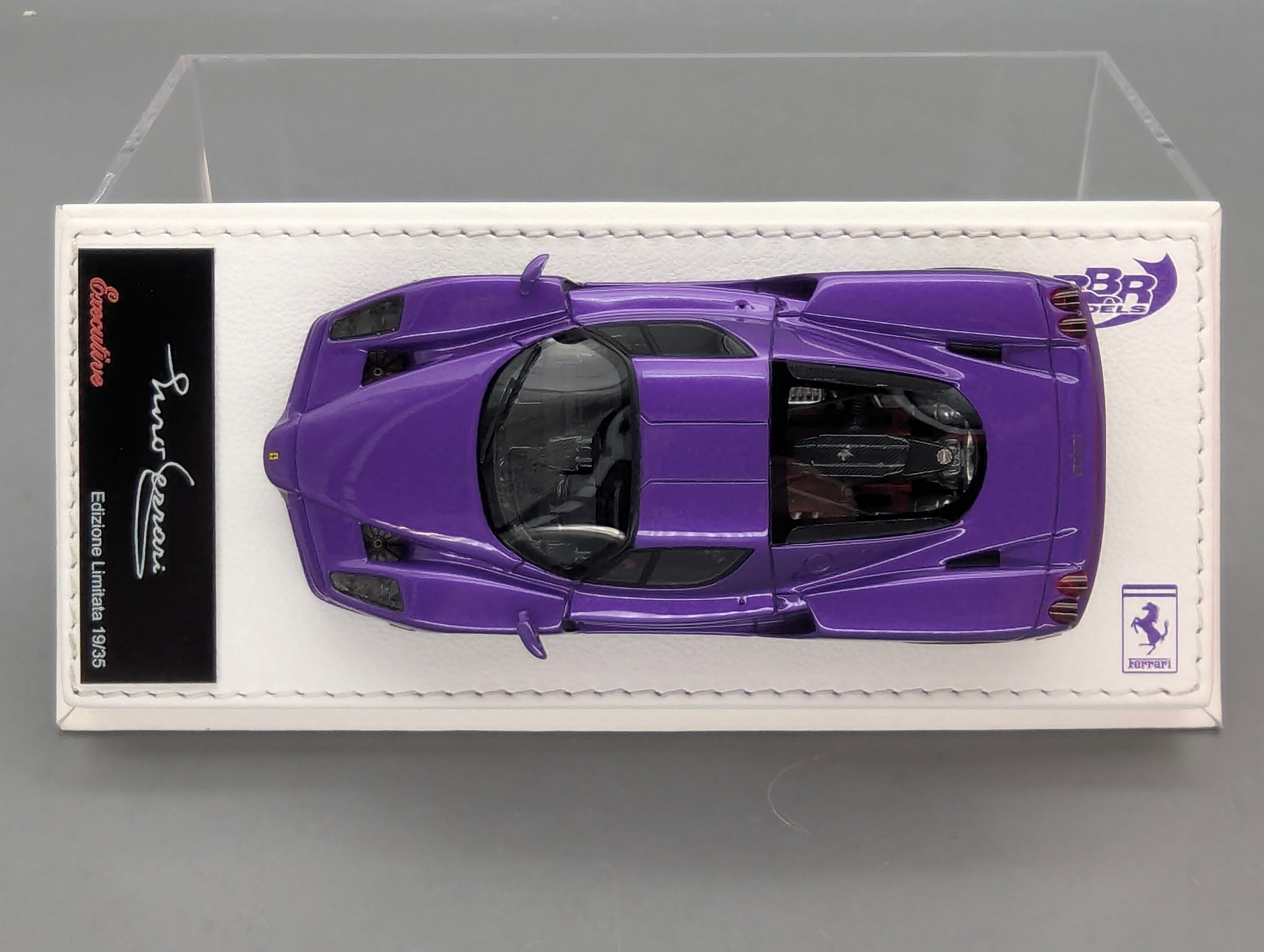 Modellautos 1:43 BBR Calsito Deluxe Ferrari Enzo Mica Violet Gloss Ltd 19/35 mit OVP