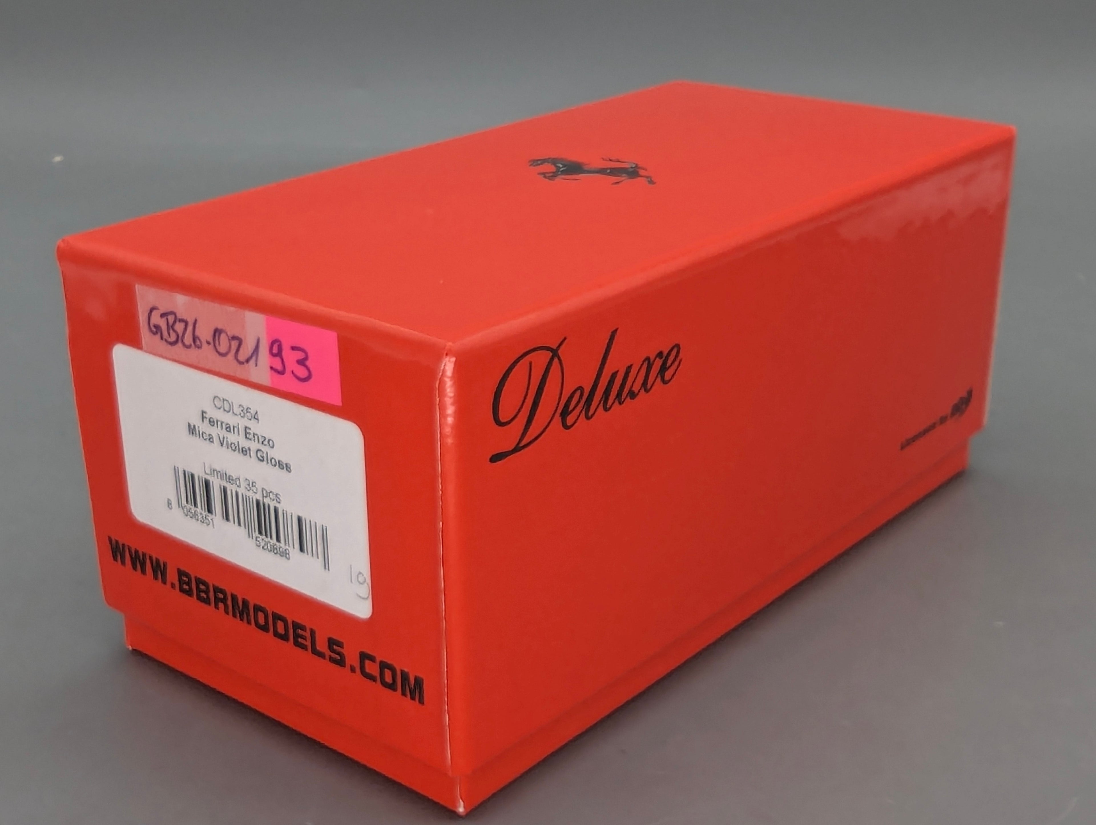 Modellautos 1:43 BBR Calsito Deluxe Ferrari Enzo Mica Violet Gloss Ltd 19/35 mit OVP
