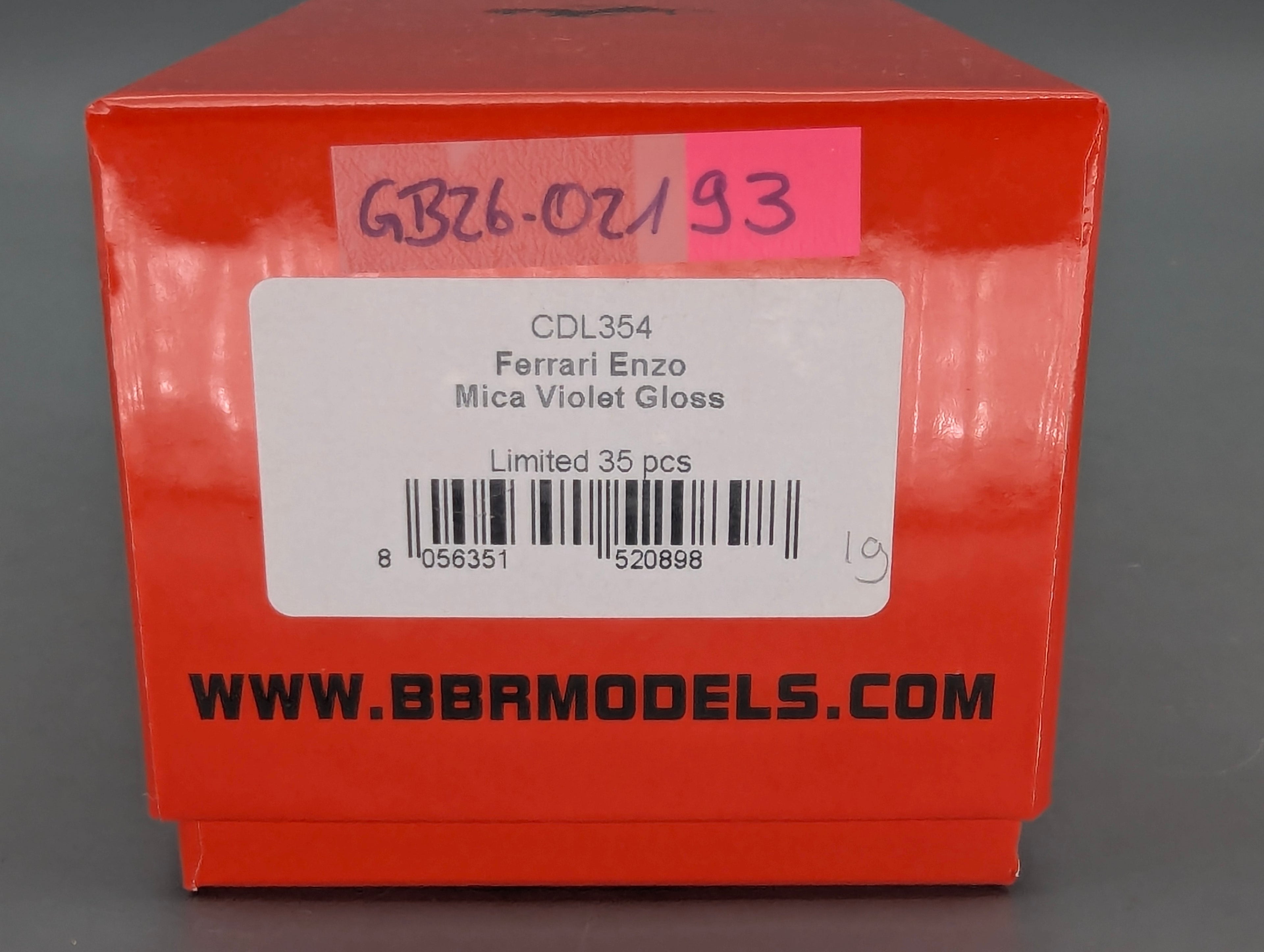 Modellautos 1:43 BBR Calsito Deluxe Ferrari Enzo Mica Violet Gloss Ltd 19/35 mit OVP