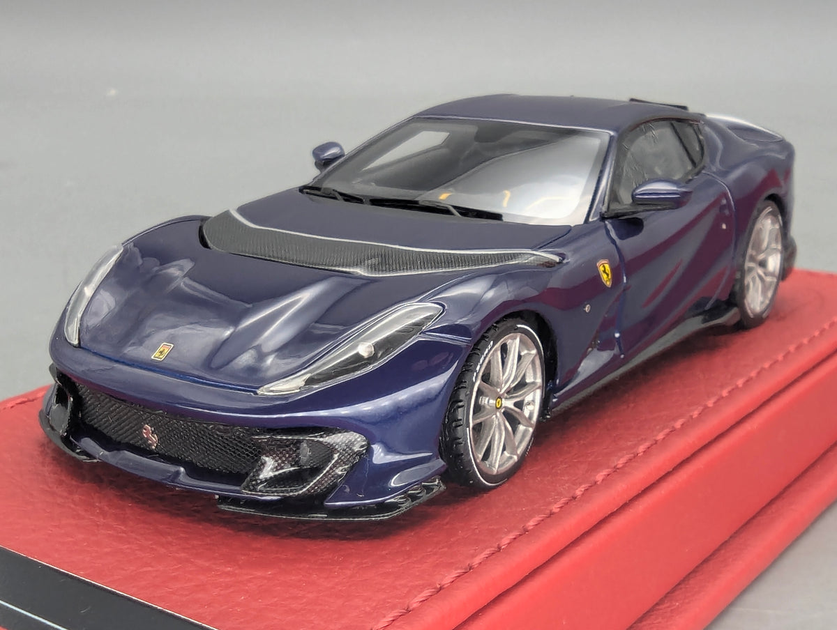 Modellautos 1:43 BBR Calsito Deluxe Ferrari 812 Competizione Blu Le Mans Ltd 02/20 OVP