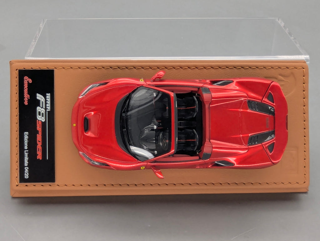 Modellautos 1:43 BBR Executive Calsito Ferrari F8 Spider F1 Red Ltd 04/20 OVP