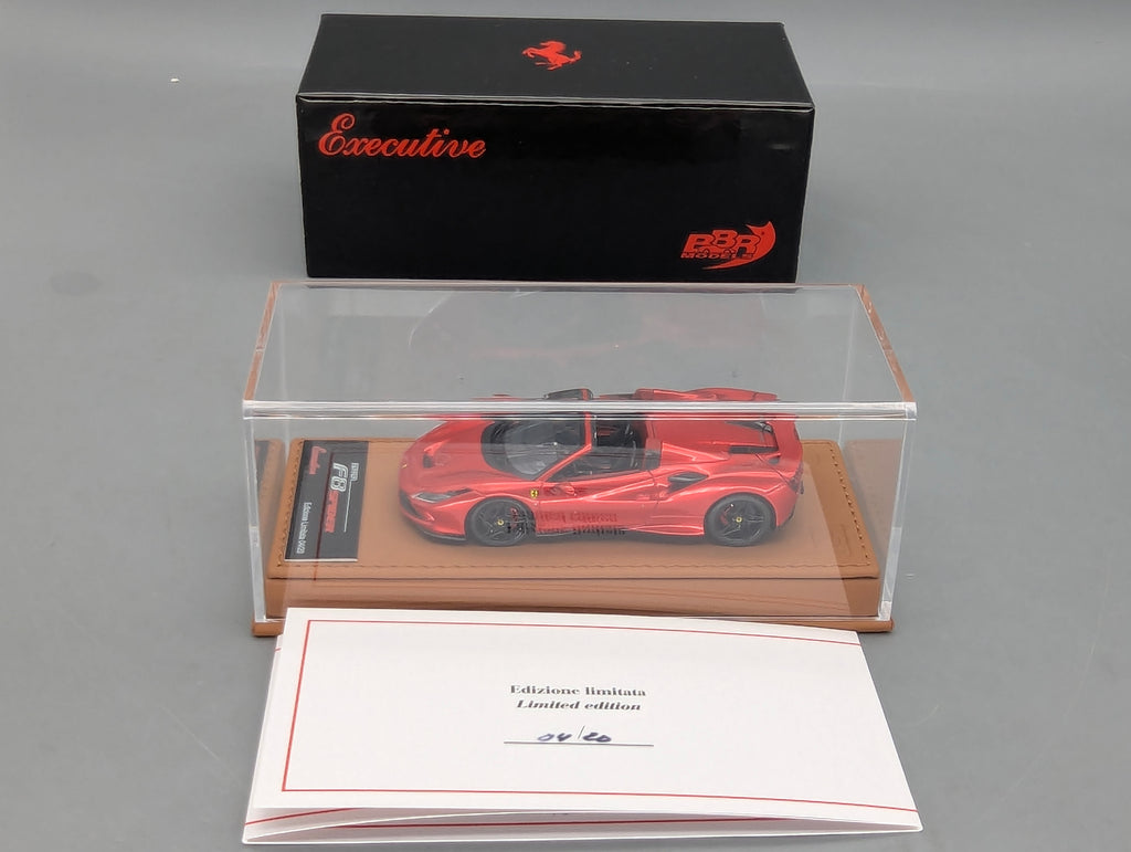 Modellautos 1:43 BBR Executive Calsito Ferrari F8 Spider F1 Red Ltd 04/20 OVP