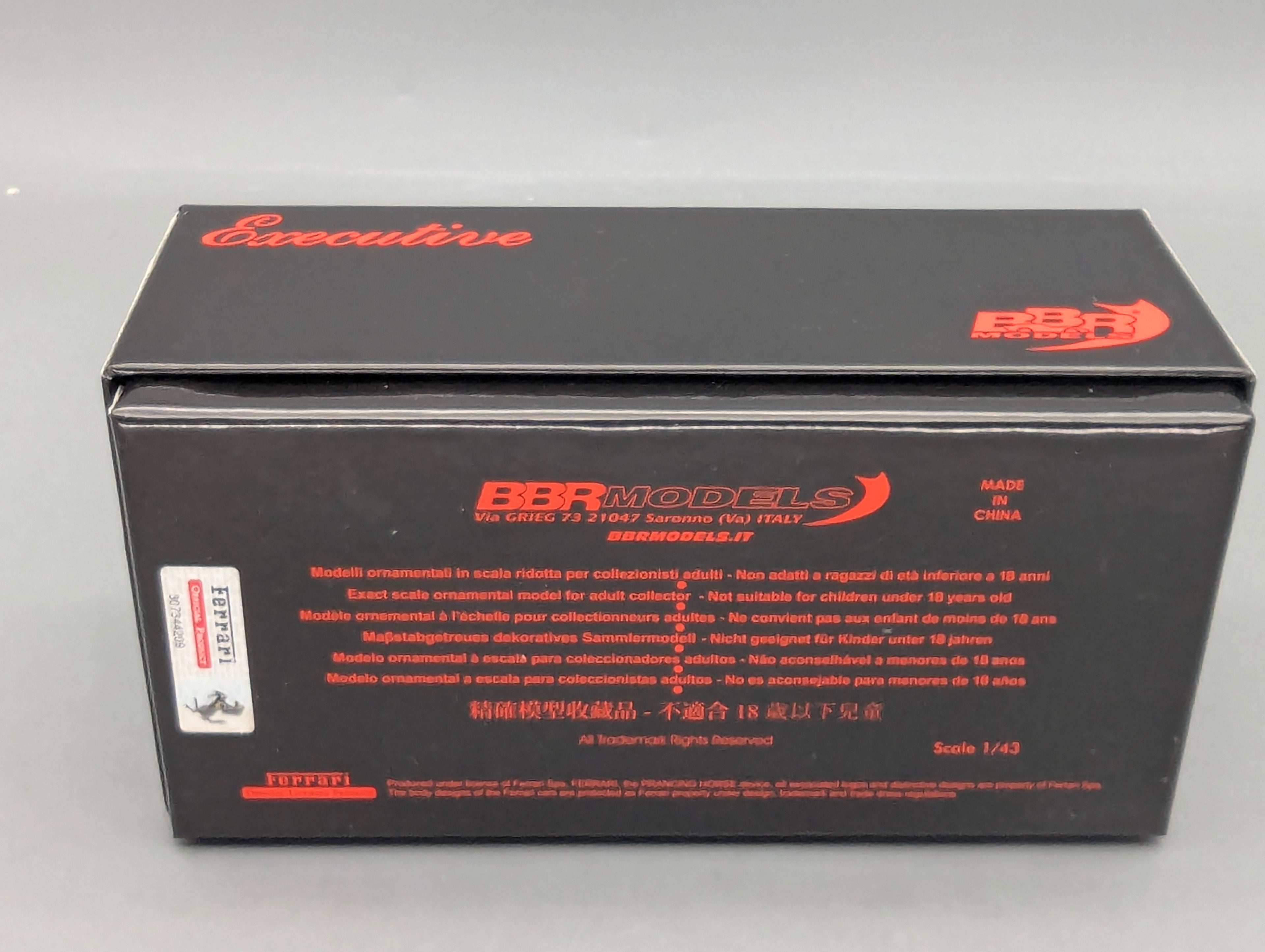 Modellautos 1:43 BBR Executive Calsito Ferrari F8 Spider F1 Red Ltd 04/20 OVP