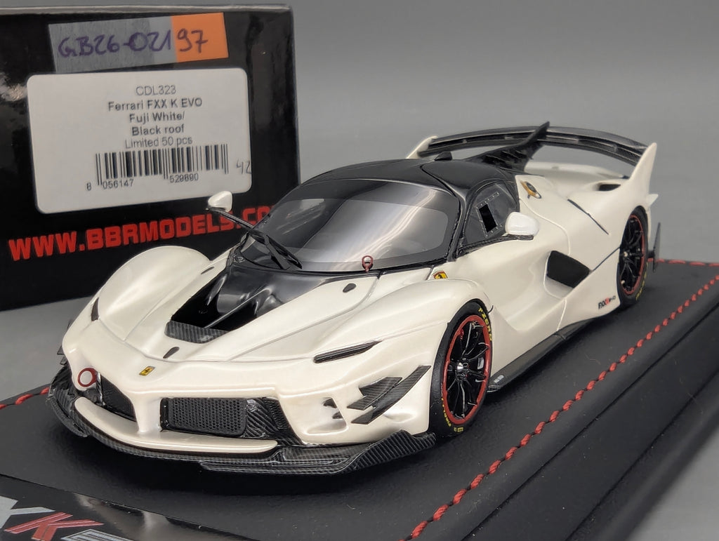 Modellautos 1:43 BBR Executive Calsito Ferrari FXX-K EVO Fuji White Ltd 42/50 OVP