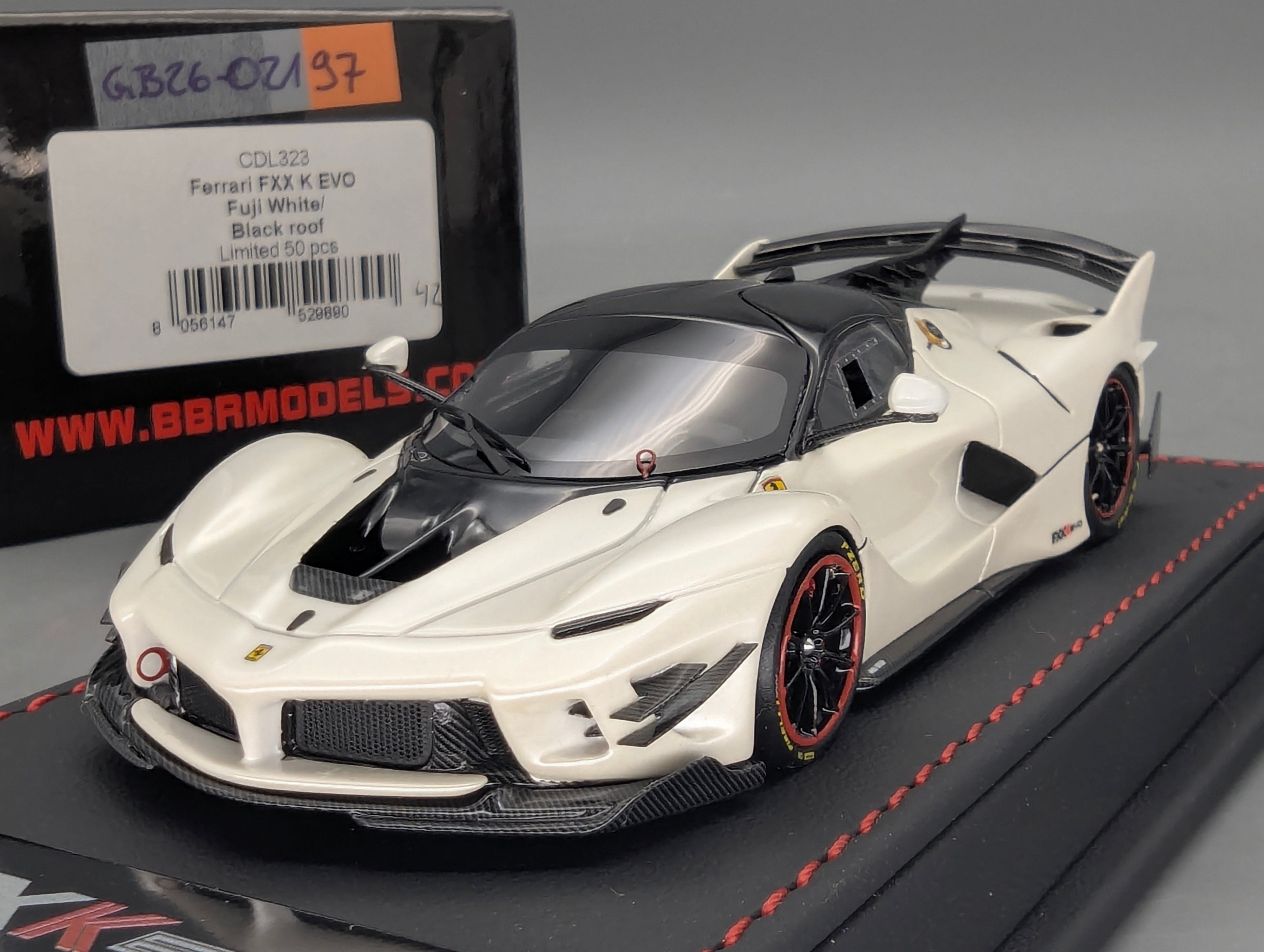 Modellautos 1:43 BBR Executive Calsito Ferrari FXX-K EVO Fuji White Ltd 42/50 OVP