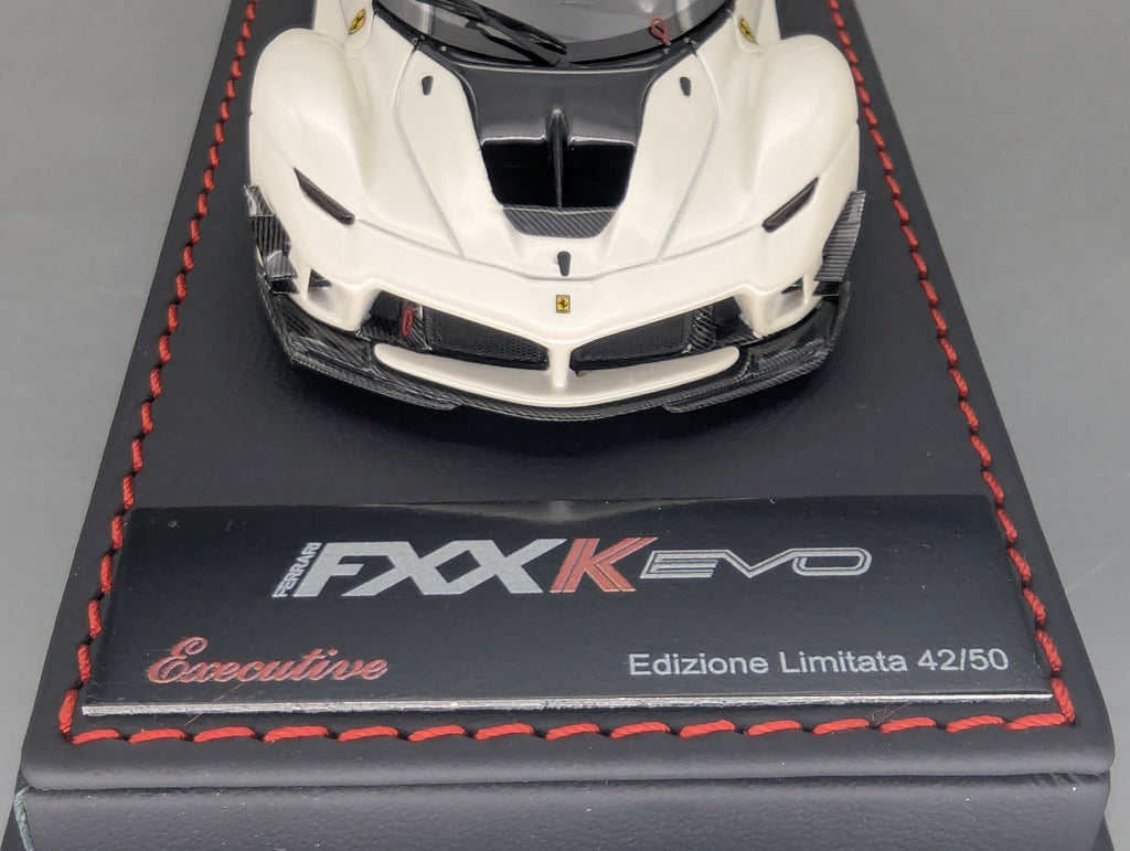 Modellautos 1:43 BBR Executive Calsito Ferrari FXX-K EVO Fuji White Ltd 42/50 OVP