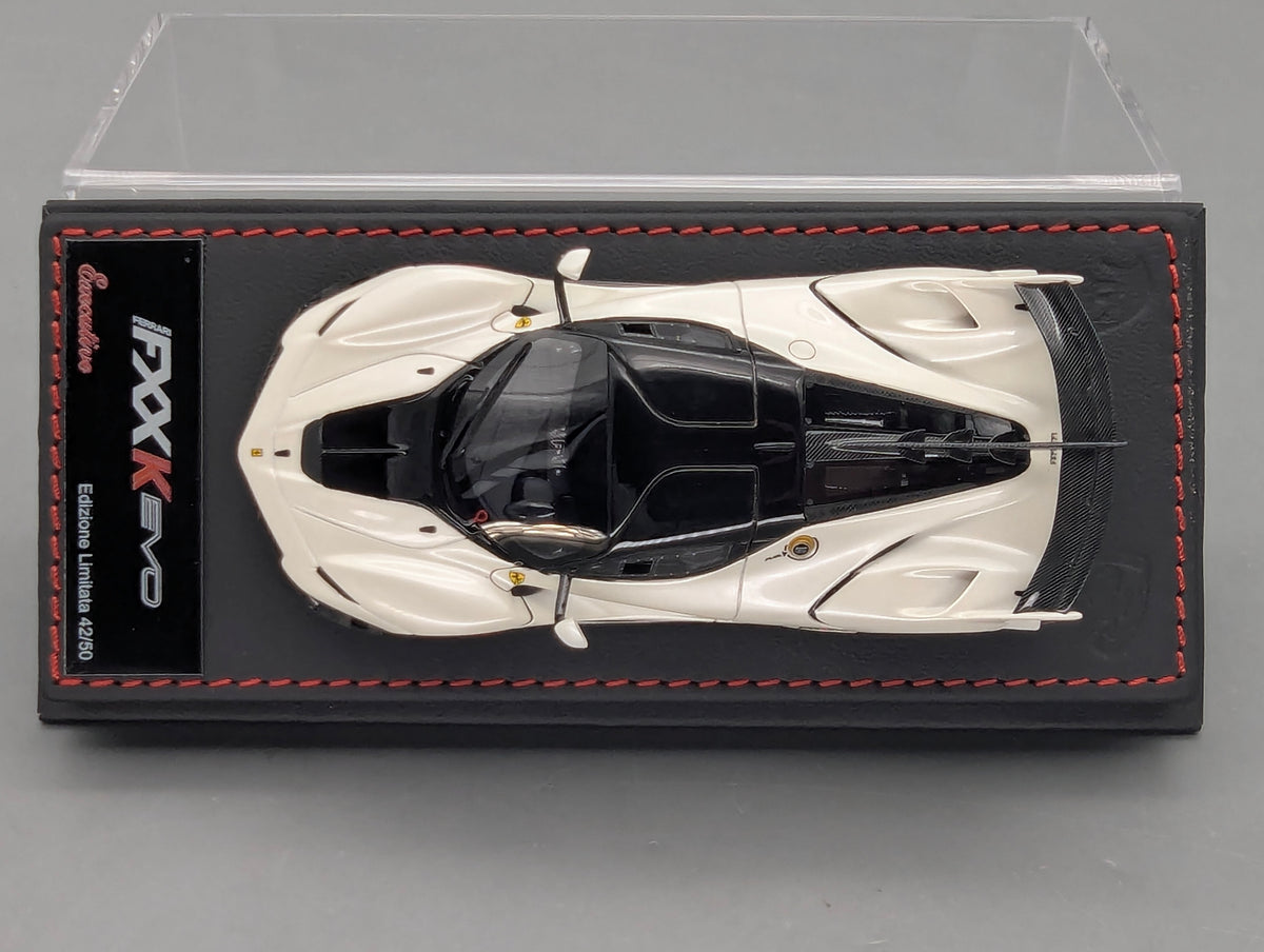 Modellautos 1:43 BBR Executive Calsito Ferrari FXX-K EVO Fuji White Ltd 42/50 OVP