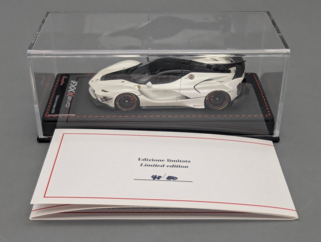Modellautos 1:43 BBR Executive Calsito Ferrari FXX-K EVO Fuji White Ltd 42/50 OVP