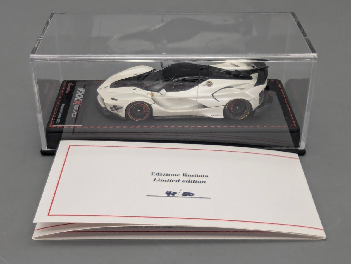 Modellautos 1:43 BBR Executive Calsito Ferrari FXX-K EVO Fuji White Ltd 42/50 OVP