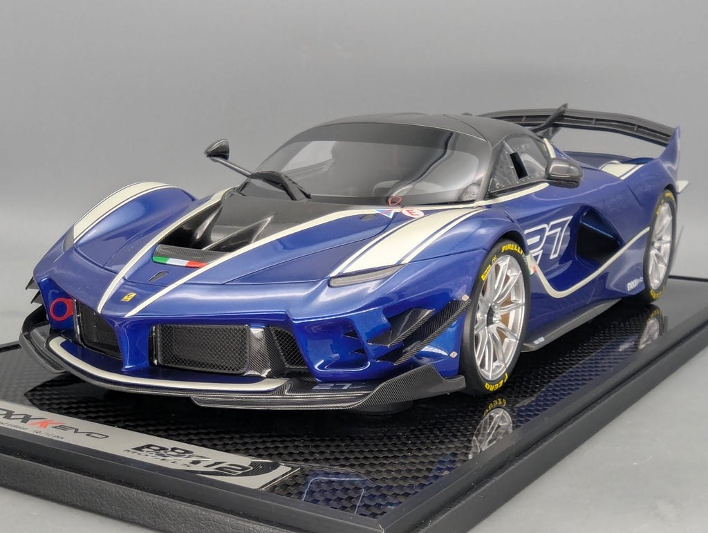 Modellautos 1:12 BBR Ferrari FXX-K EVO Blue Tour de France Car #27 Ltd 10/10 OVP
