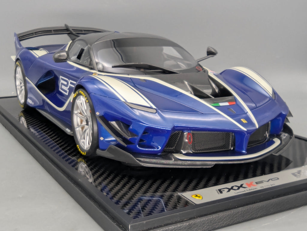 Modellautos 1:12 BBR Ferrari FXX-K EVO Blue Tour de France Car #27 Ltd 10/10 OVP