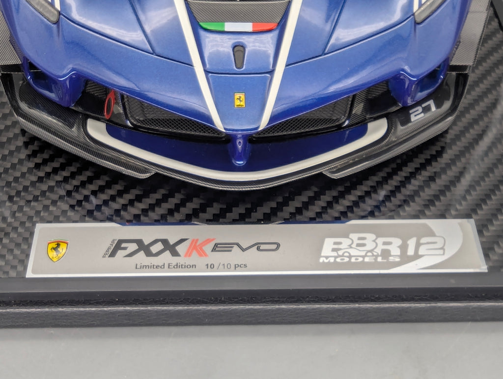 Modellautos 1:12 BBR Ferrari FXX-K EVO Blue Tour de France Car #27 Ltd 10/10 OVP