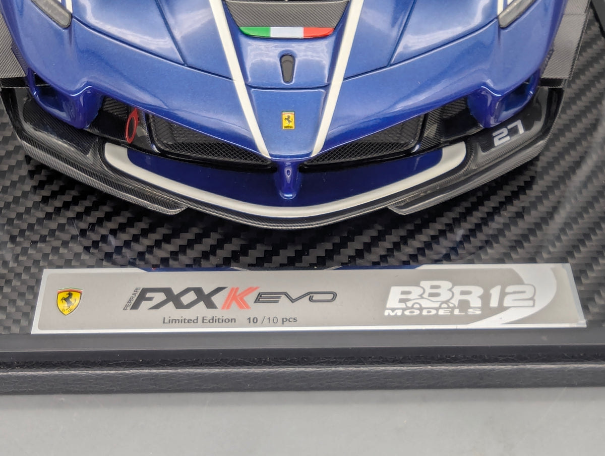Modellautos 1:12 BBR Ferrari FXX-K EVO Blue Tour de France Car #27 Ltd 10/10 OVP