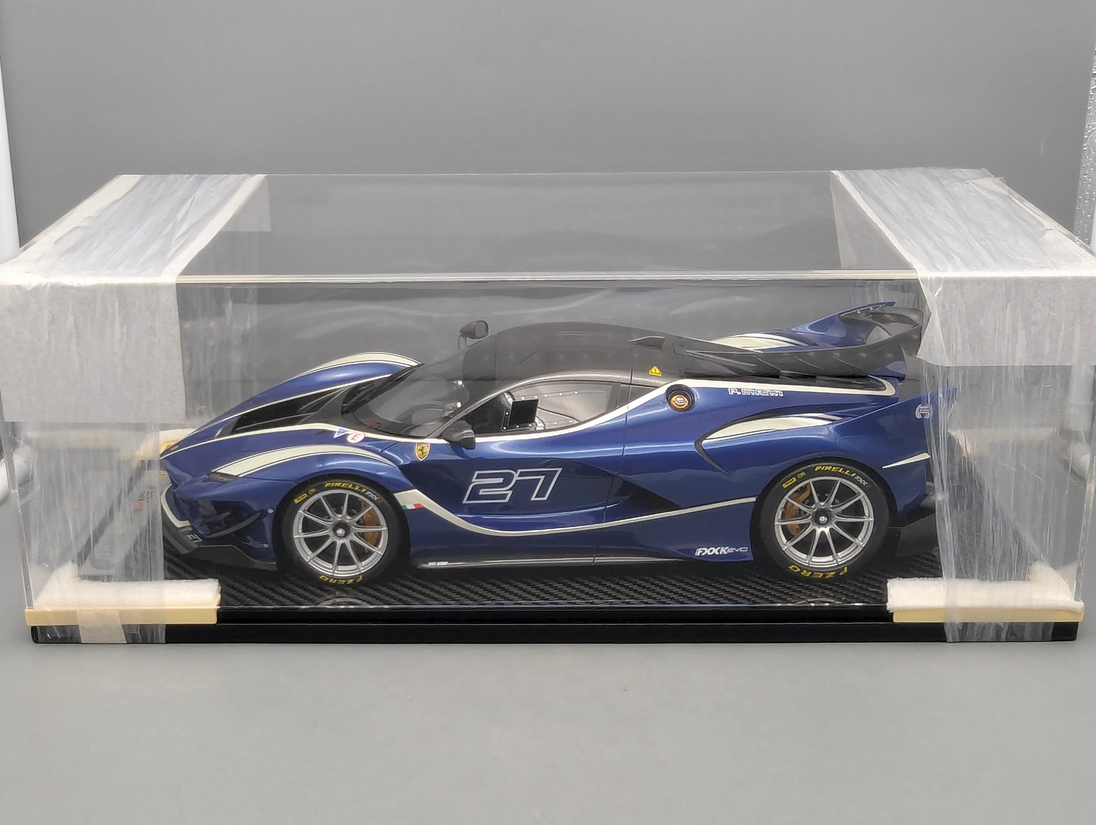 Modellautos 1:12 BBR Ferrari FXX-K EVO Blue Tour de France Car #27 Ltd 10/10 OVP