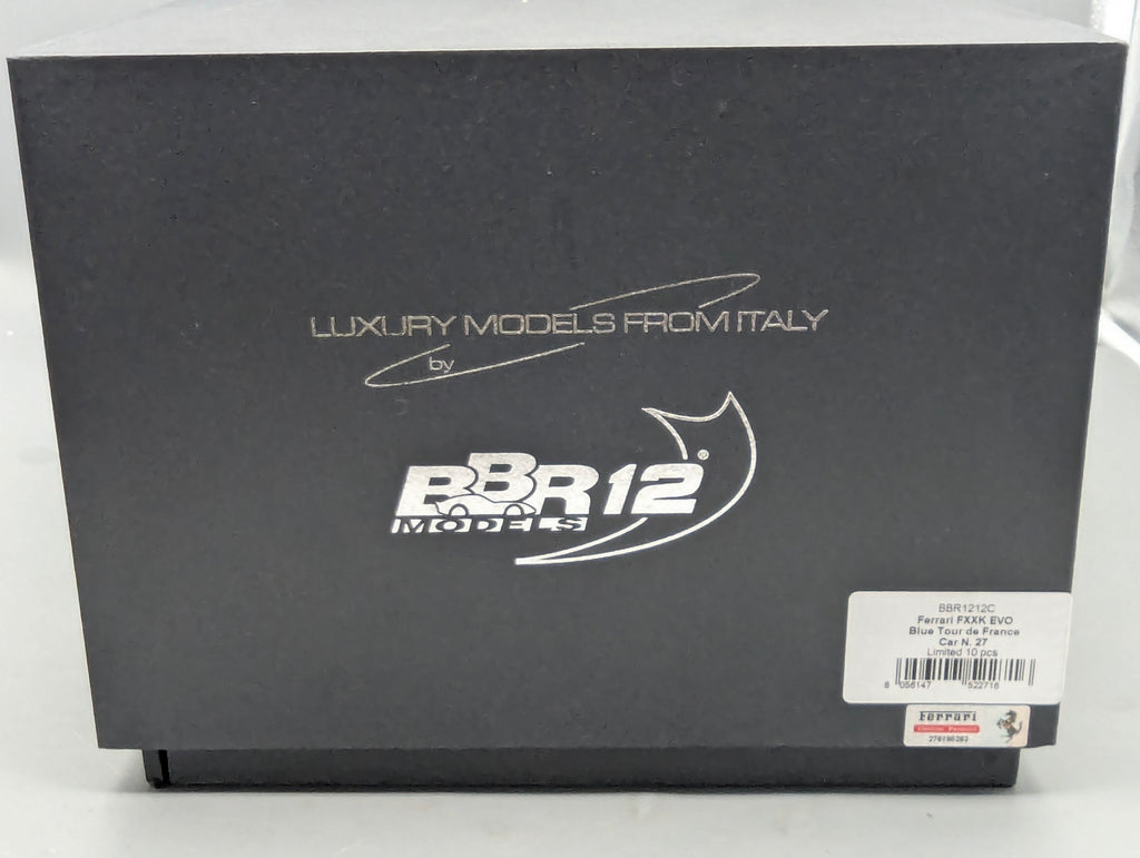 Modellautos 1:12 BBR Ferrari FXX-K EVO Blue Tour de France Car #27 Ltd 10/10 OVP