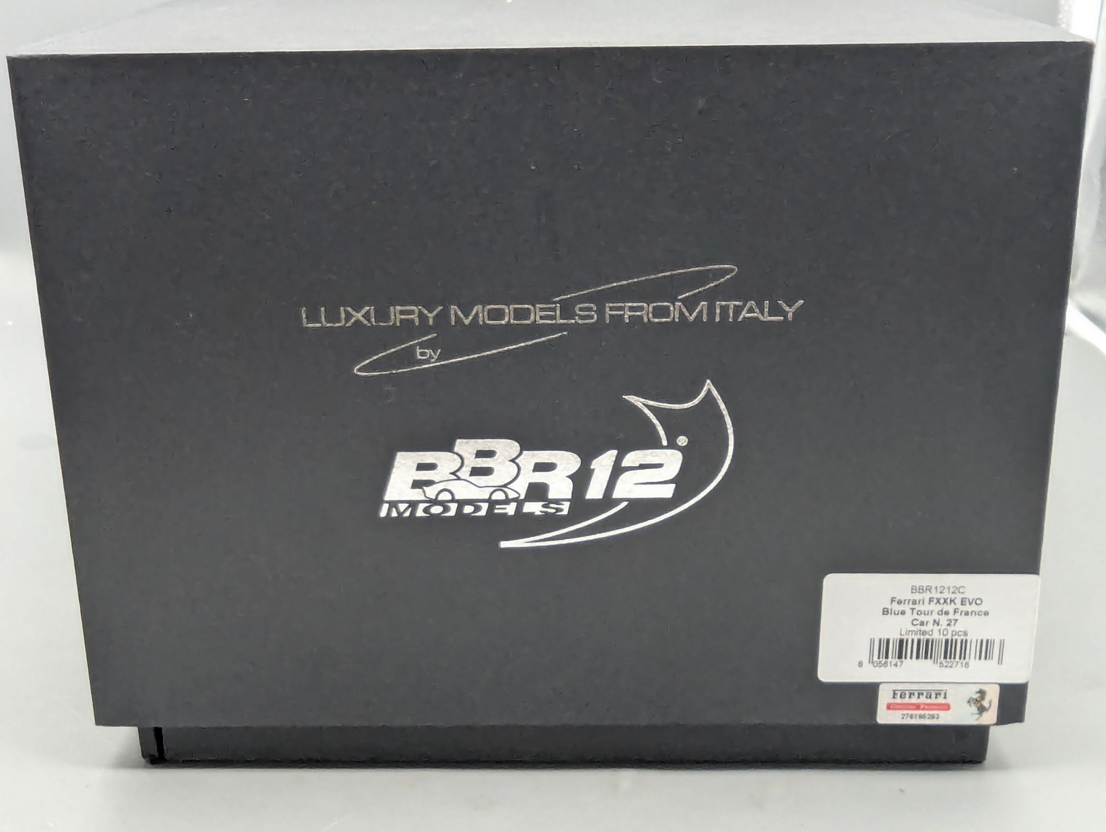 Modellautos 1:12 BBR Ferrari FXX-K EVO Blue Tour de France Car #27 Ltd 10/10 OVP