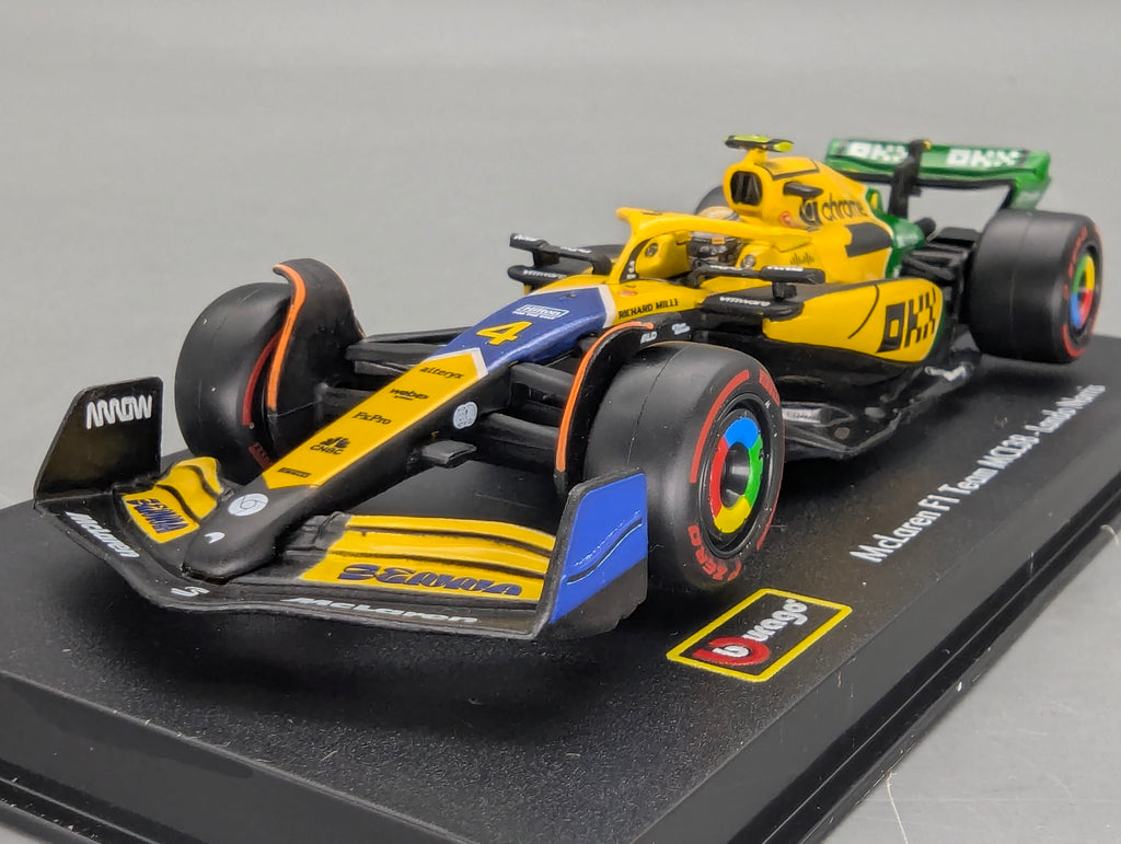 Modellautos 1:43 Bburago McLaren F1 Team MCL38 Monaco GP 2024 #4 Lando Norris mit OVP