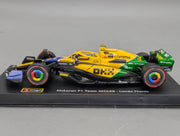 Modellautos 1:43 Bburago McLaren F1 Team MCL38 Monaco GP 2024 #4 Lando Norris mit OVP
