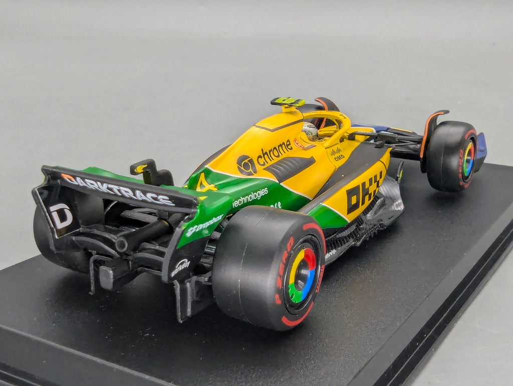 Modellautos 1:43 Bburago McLaren F1 Team MCL38 Monaco GP 2024 #4 Lando Norris mit OVP