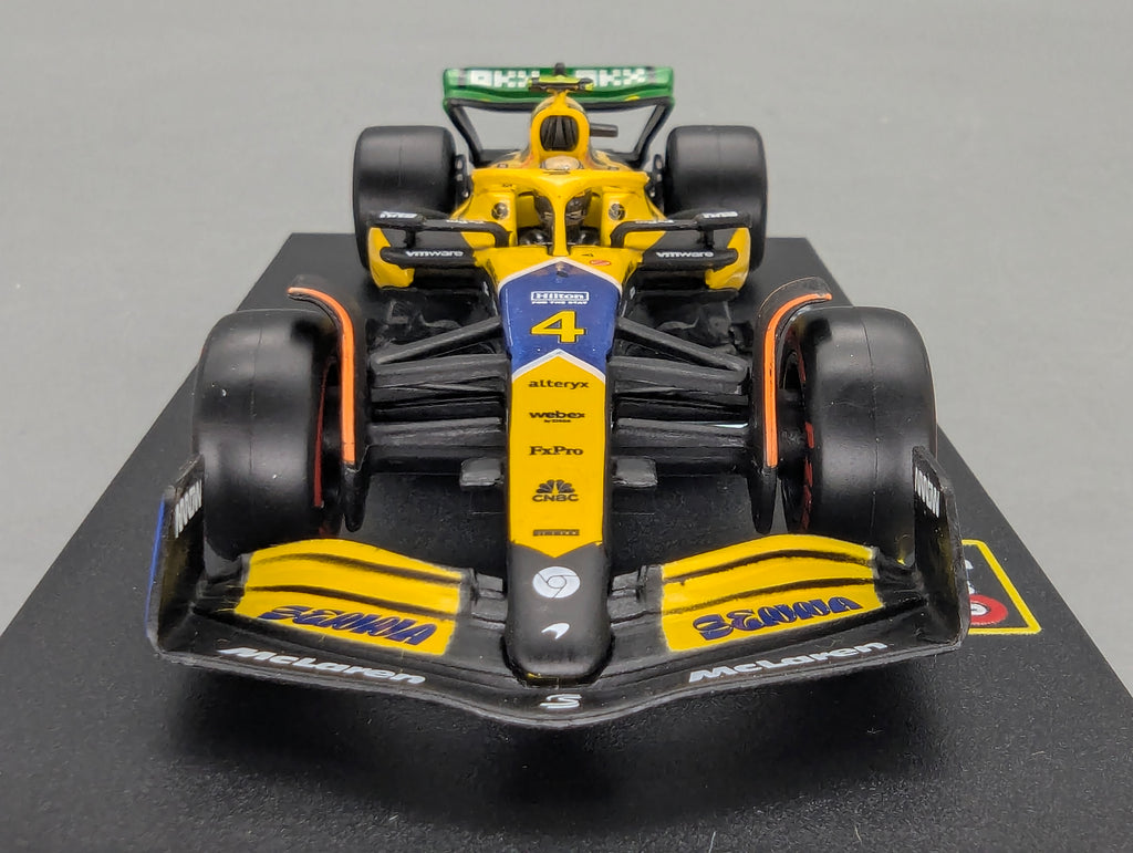 Modellautos 1:43 Bburago McLaren F1 Team MCL38 Monaco GP 2024 #4 Lando Norris mit OVP