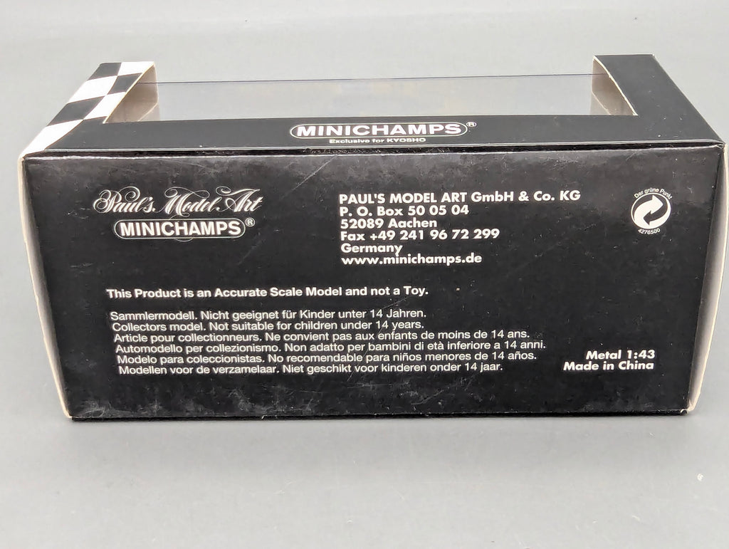 Model Cars 1:43 Minichamps Mercedes Benz SL65 AMG Black Series Silver with original packaging