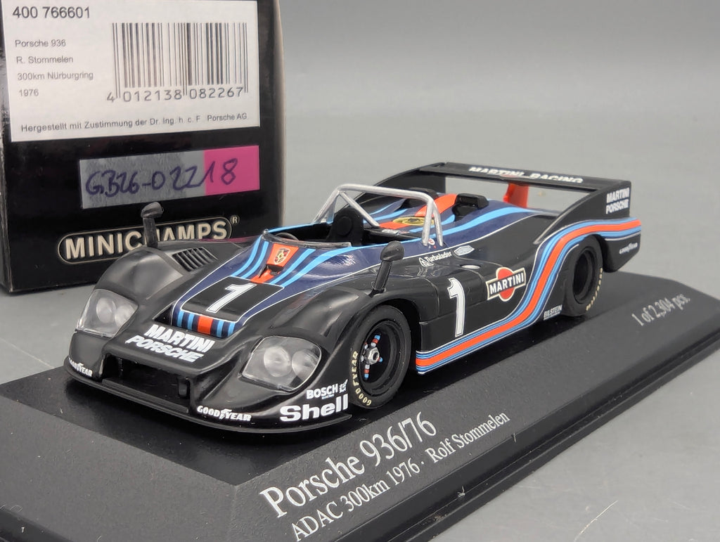 Modellautos 1:43 Minichamps Porsche 936/76 ADAC 300km 1976 #1 Rolf Stommelen mit OVP