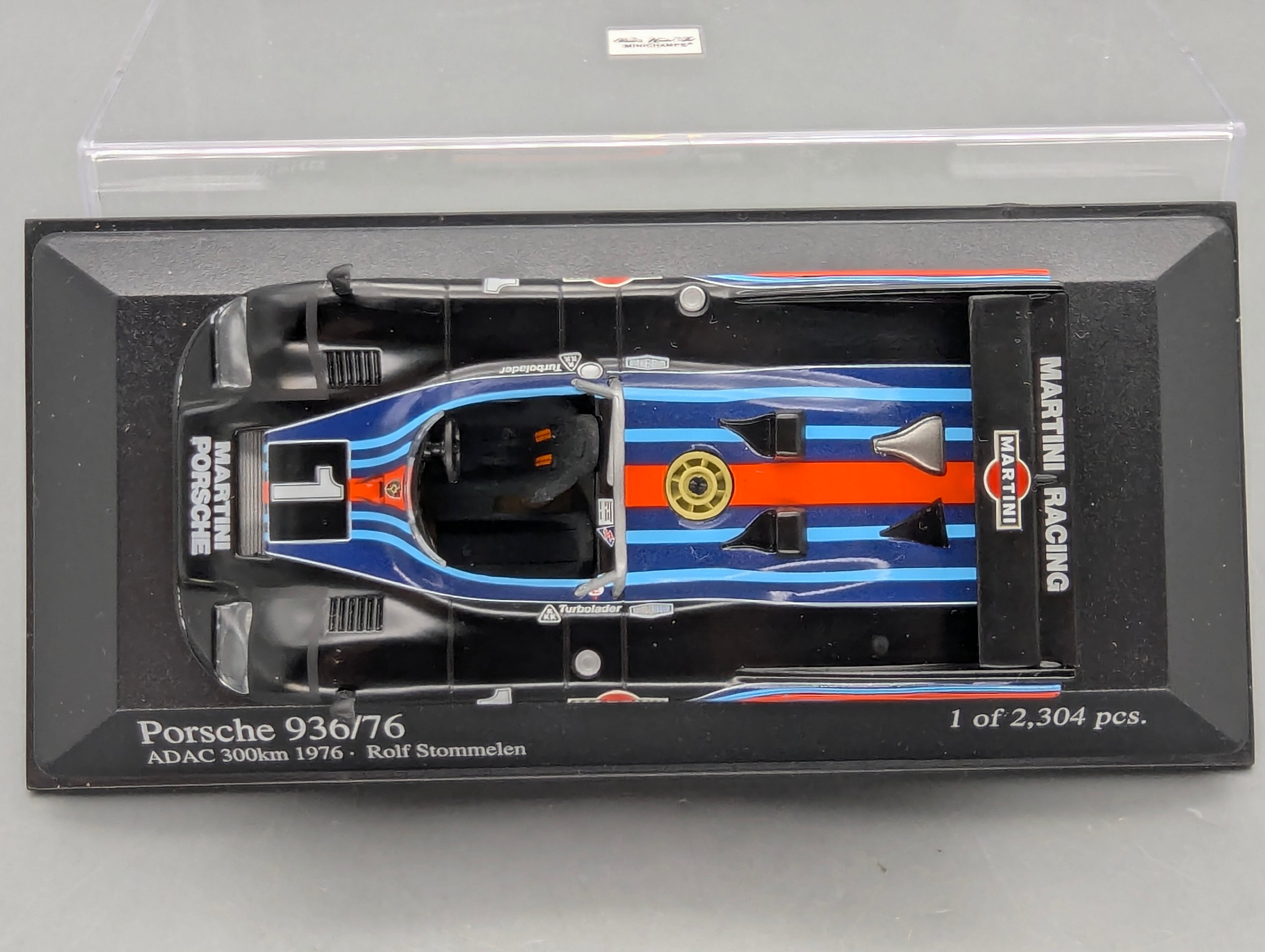 Modellautos 1:43 Minichamps Porsche 936/76 ADAC 300km 1976 #1 Rolf Stommelen mit OVP