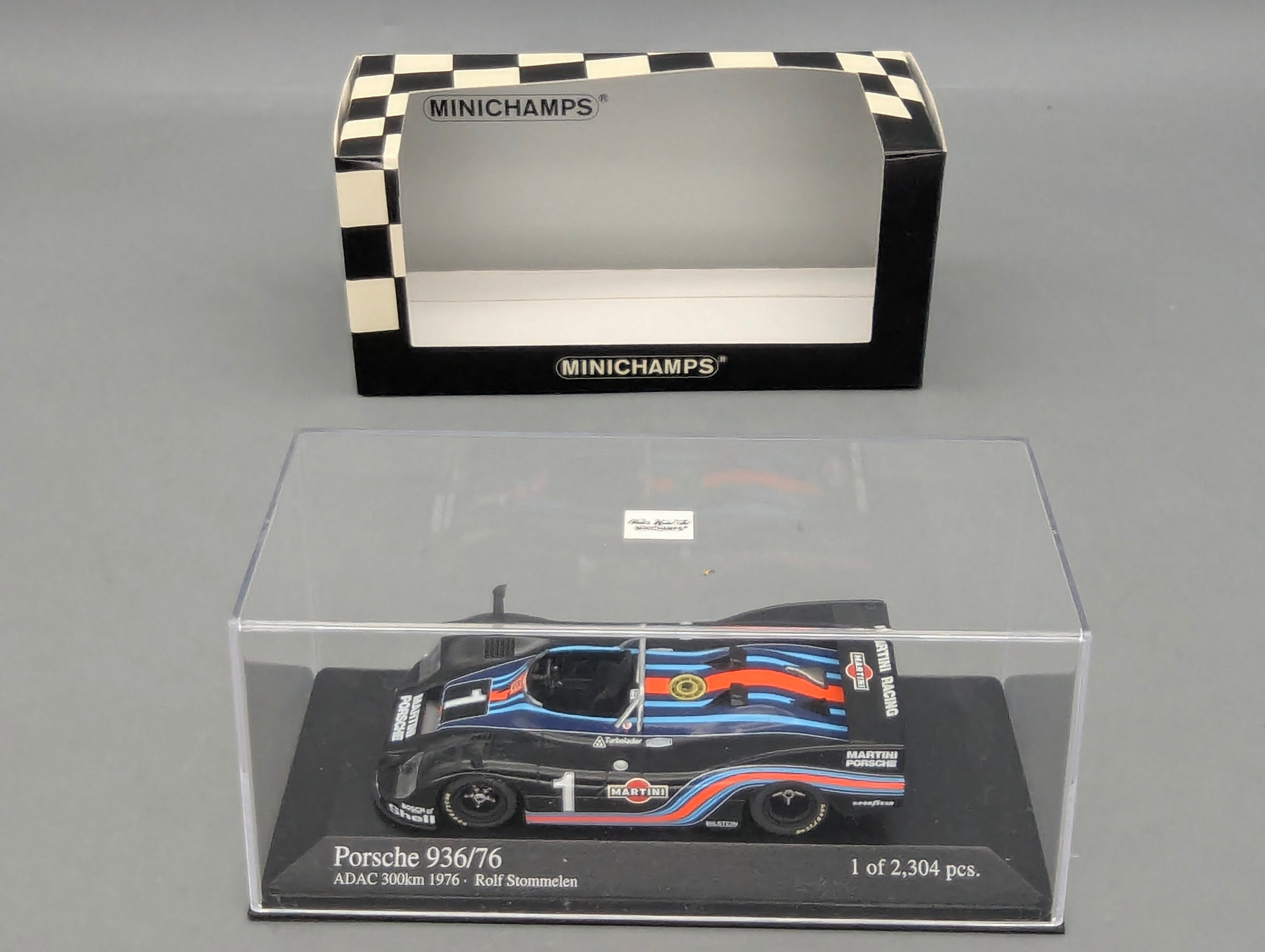 Modellautos 1:43 Minichamps Porsche 936/76 ADAC 300km 1976 #1 Rolf Stommelen mit OVP