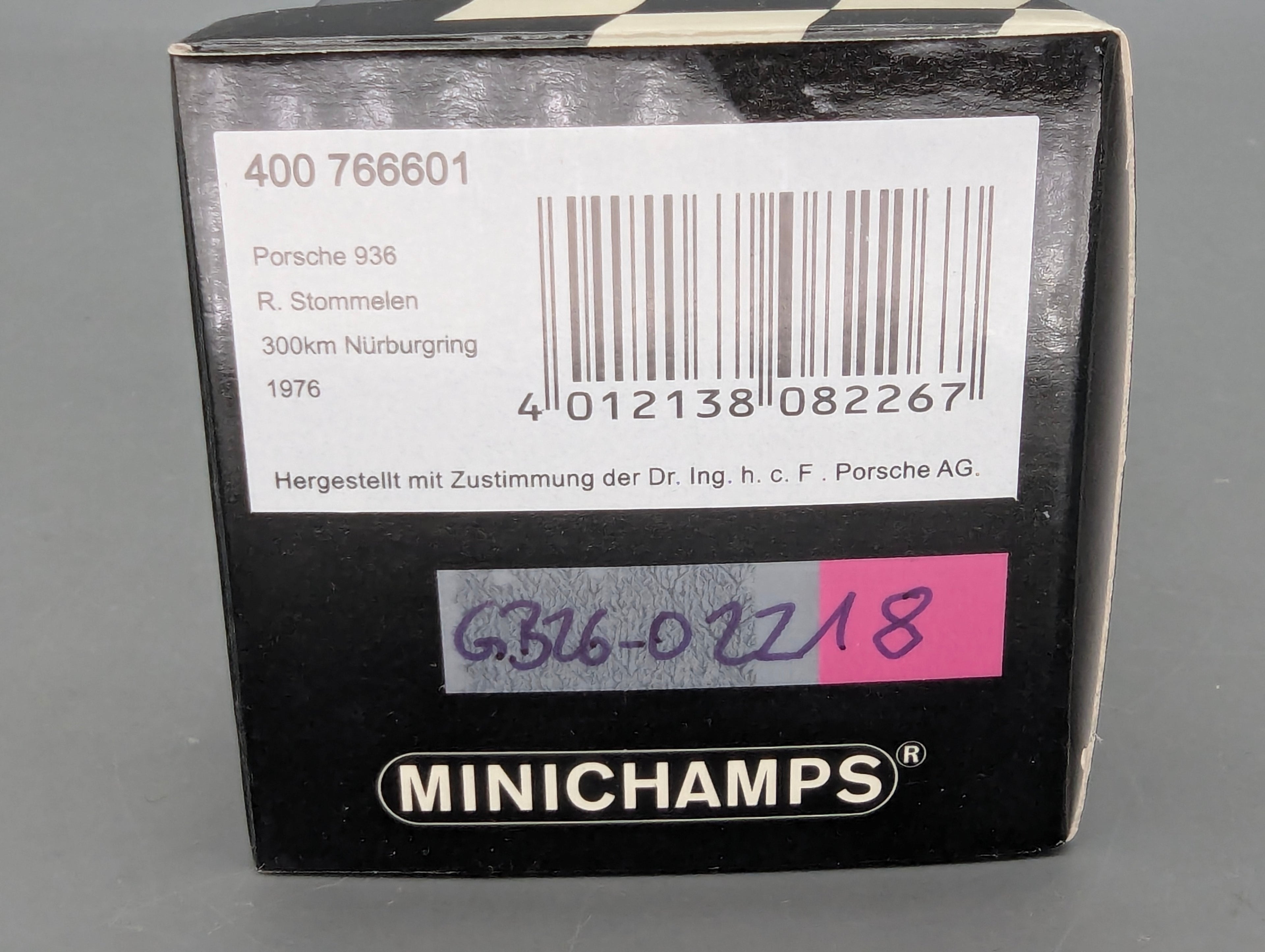 Modellautos 1:43 Minichamps Porsche 936/76 ADAC 300km 1976 #1 Rolf Stommelen mit OVP
