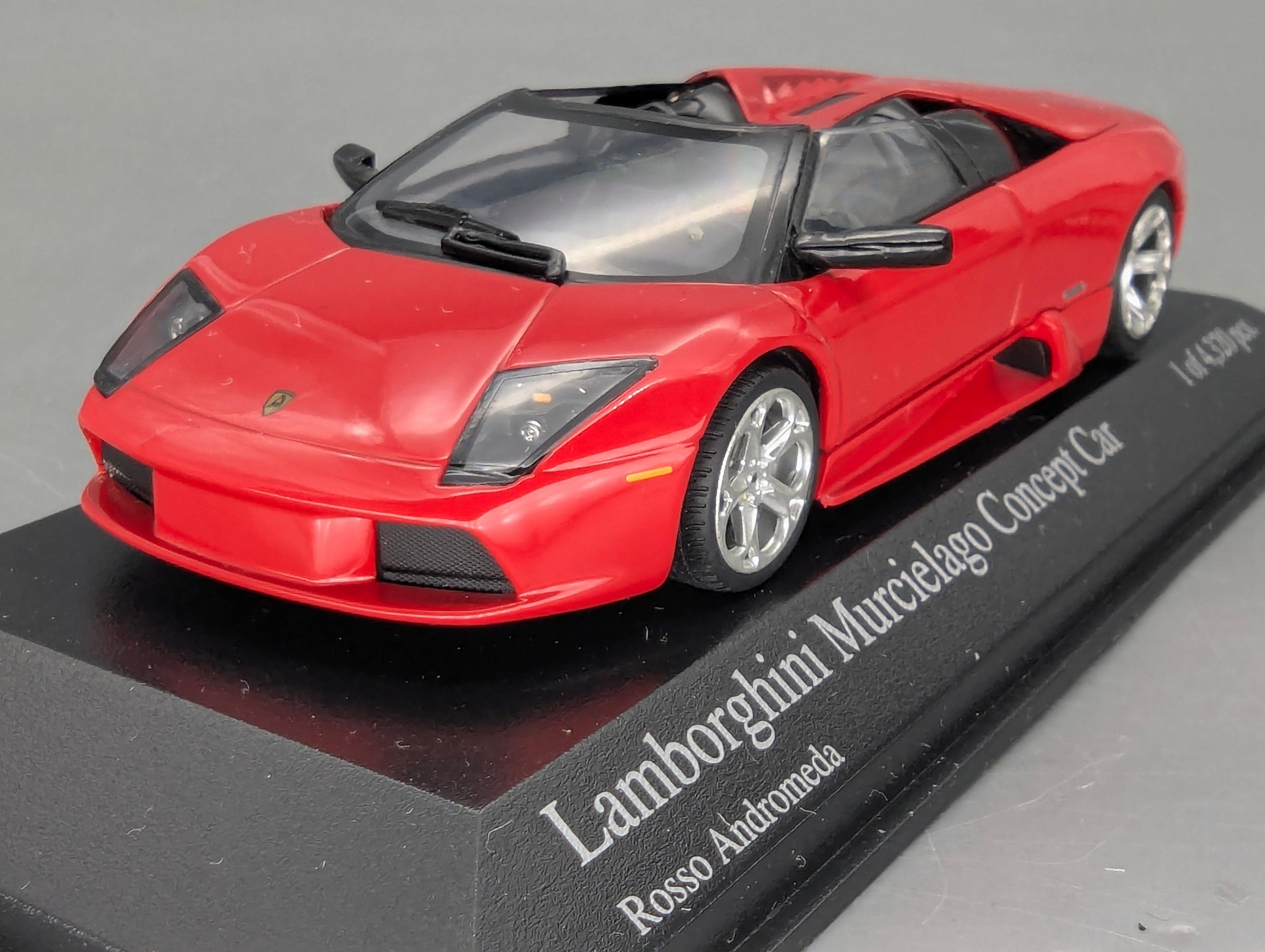 Modellautos 1:43 Minichamps Lamborghini Murcielago Barchetta 2004 Red mit OVP