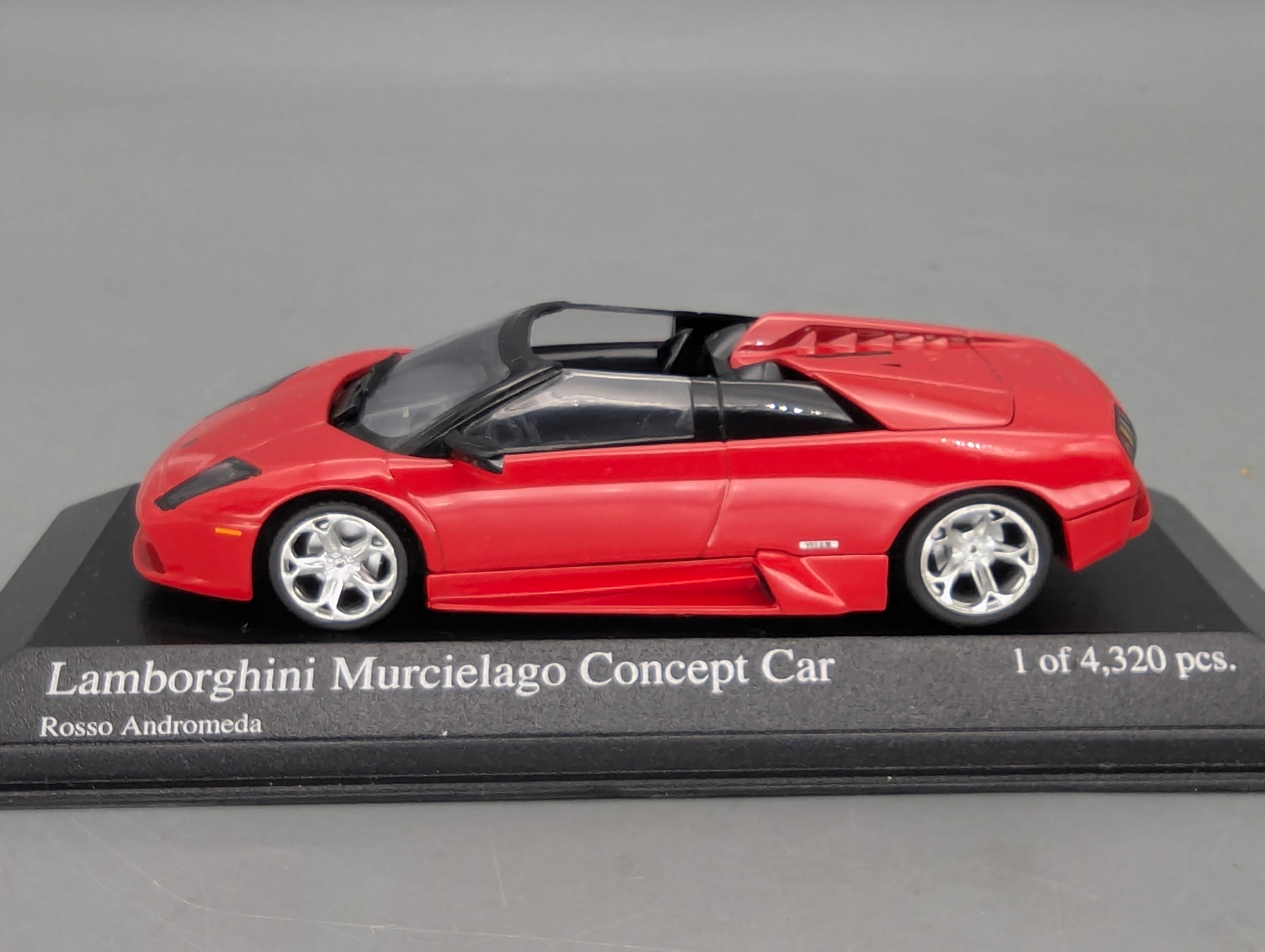 Modellautos 1:43 Minichamps Lamborghini Murcielago Barchetta 2004 Red mit OVP