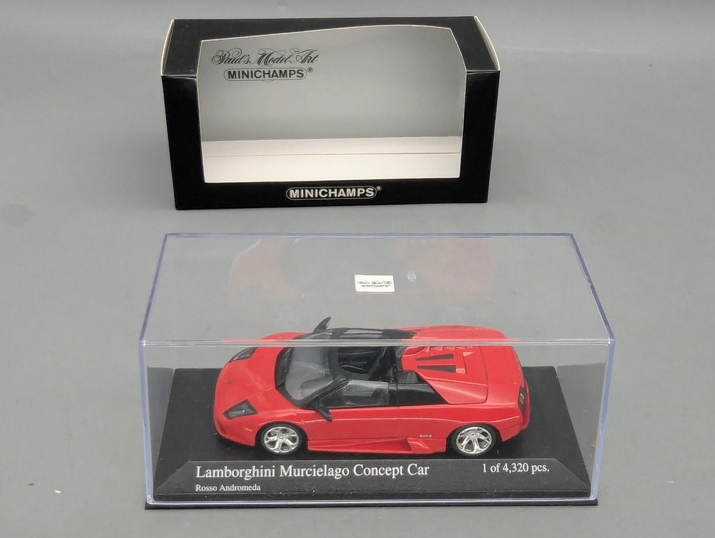 Modellautos 1:43 Minichamps Lamborghini Murcielago Barchetta 2004 Red mit OVP