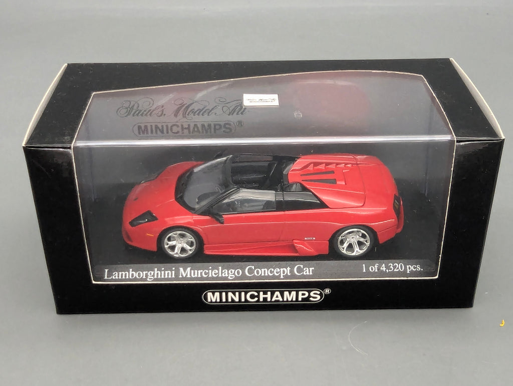 Modellautos 1:43 Minichamps Lamborghini Murcielago Barchetta 2004 Red mit OVP