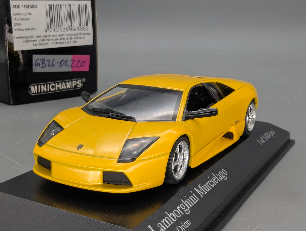 Modellautos 1:43 Minichamps Lamborghini Murcielago  2004 Yellow Metallic mit OVP