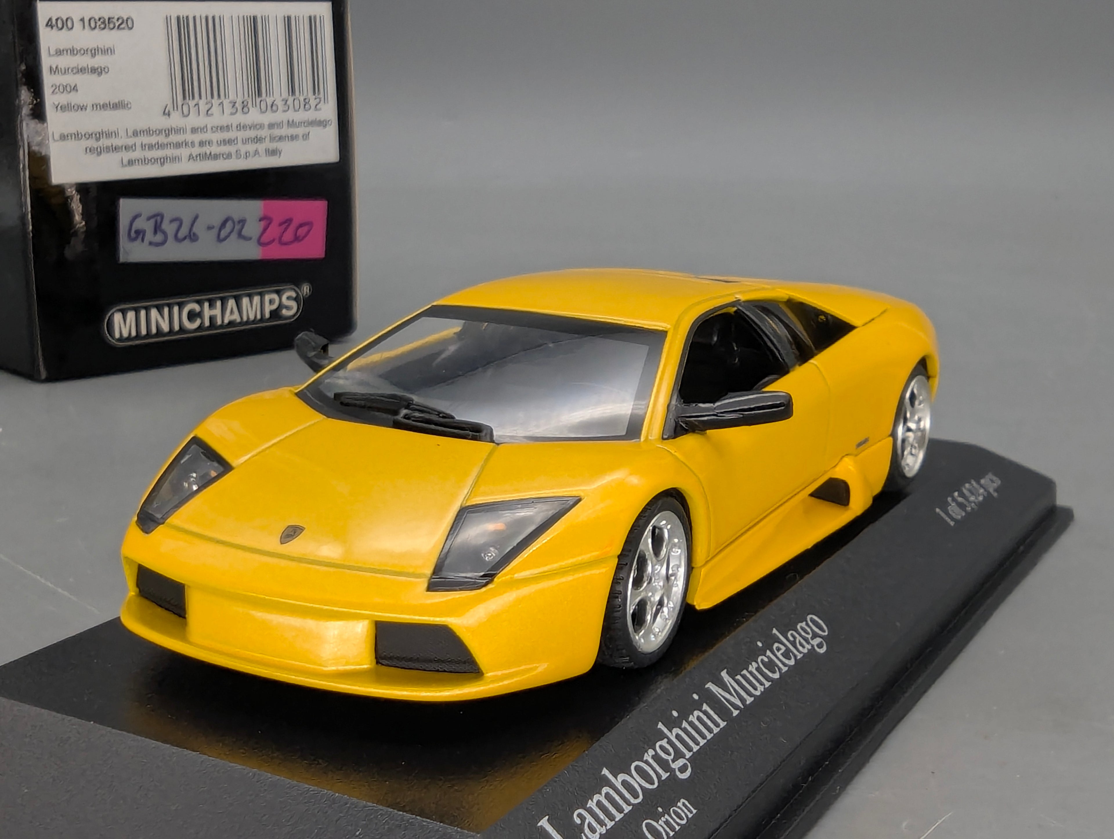 Modellautos 1:43 Minichamps Lamborghini Murcielago  2004 Yellow Metallic mit OVP