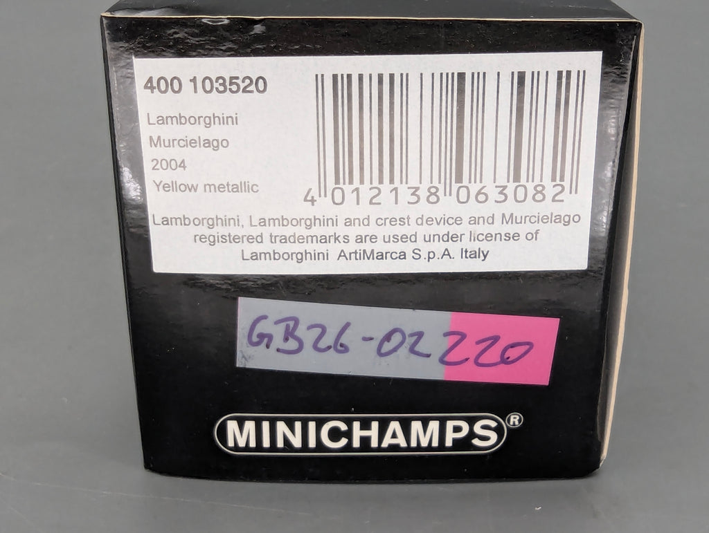 Modellautos 1:43 Minichamps Lamborghini Murcielago  2004 Yellow Metallic mit OVP